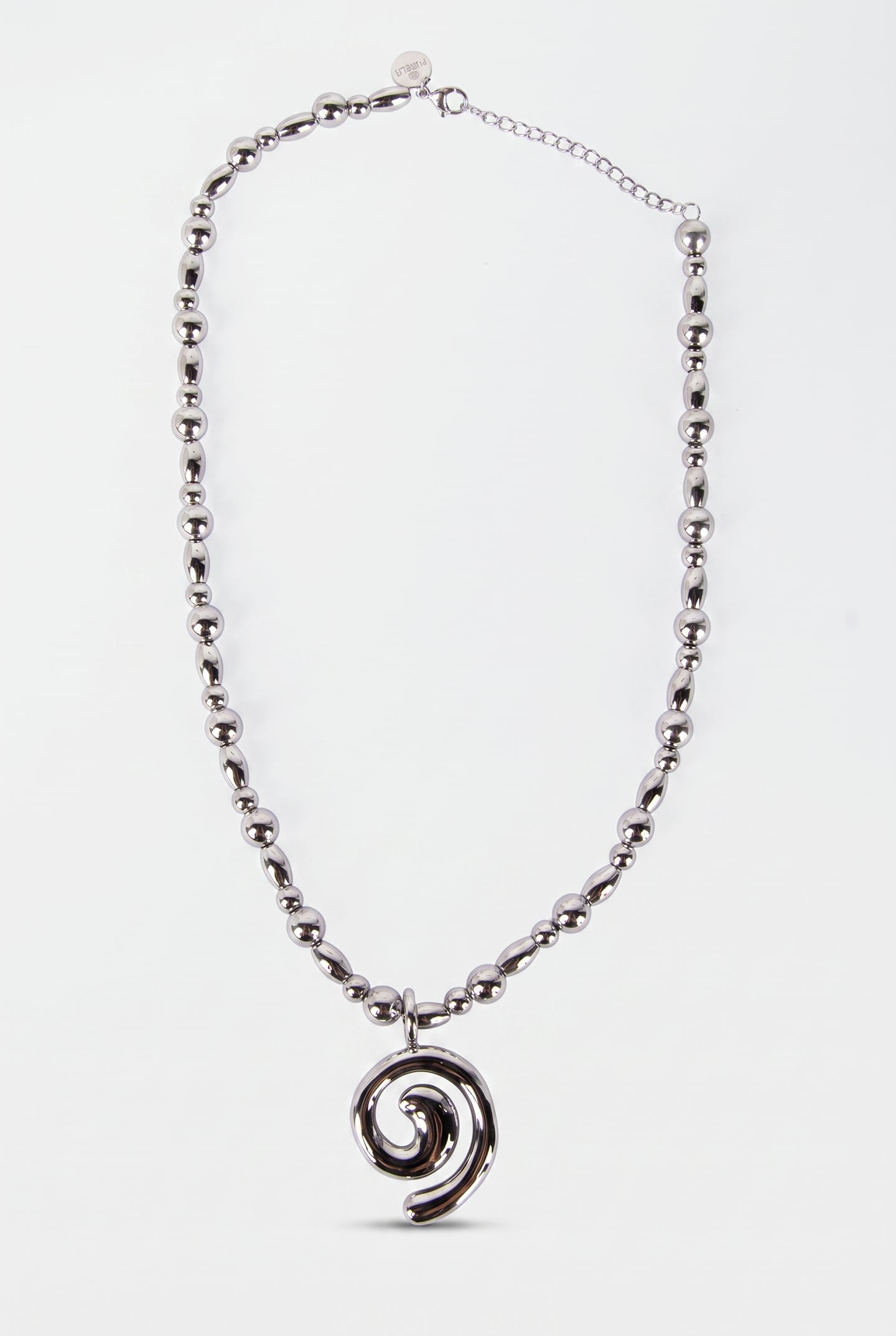 SWIRL KETTE SILVER 3