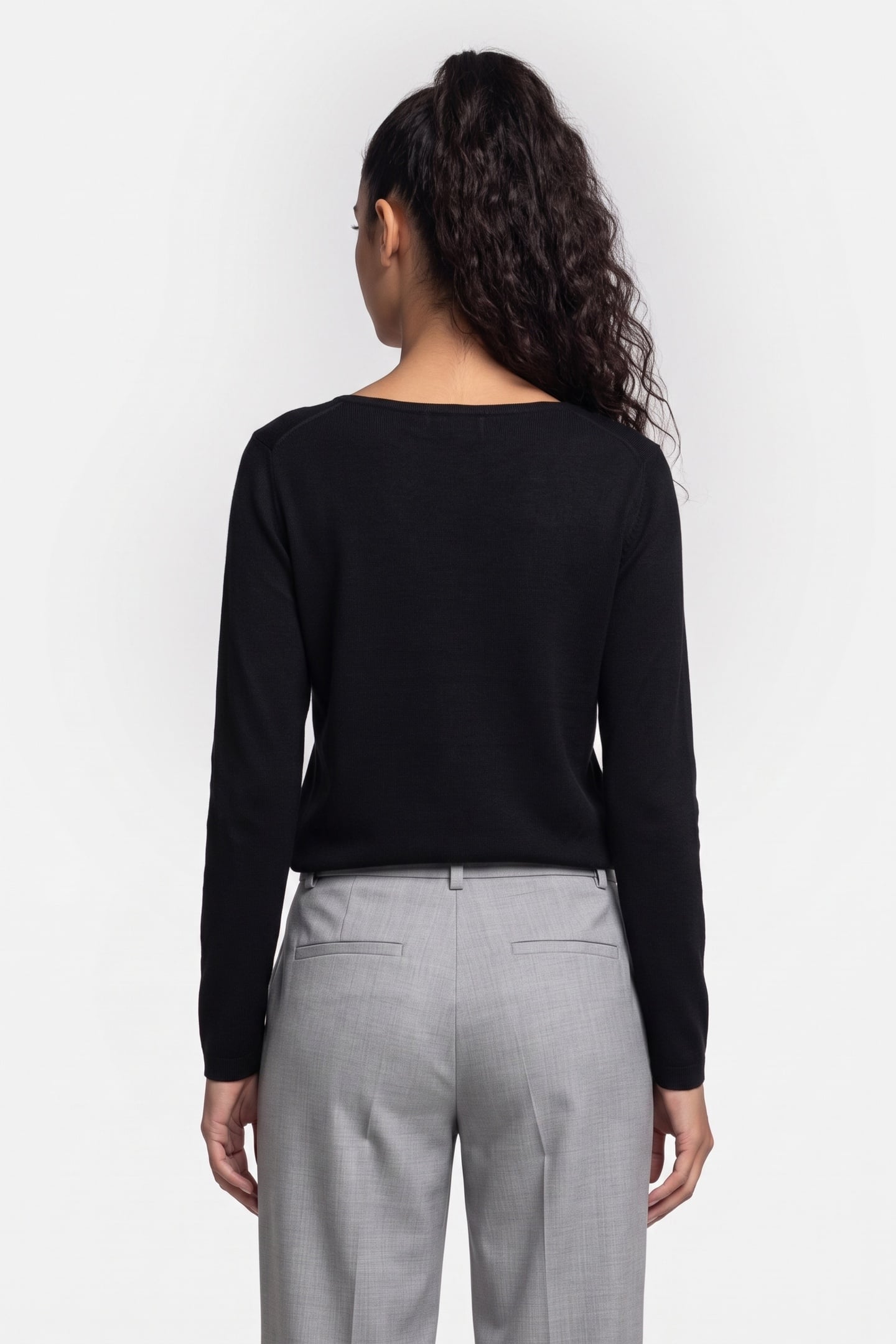 BOAT NECK SEAMLESS BLACK 2