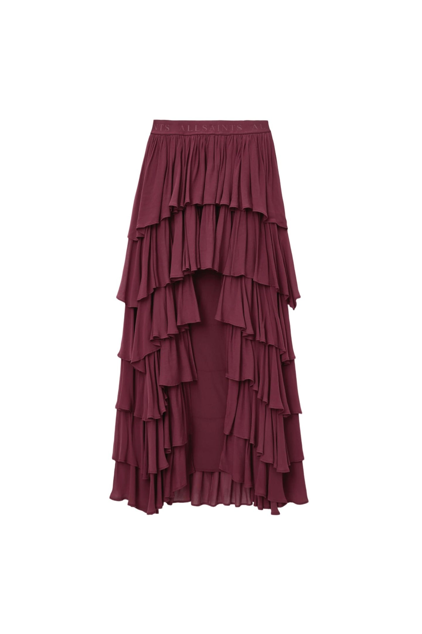 CAVARLY MAXI SKIRT TAWNY PORT RED 6