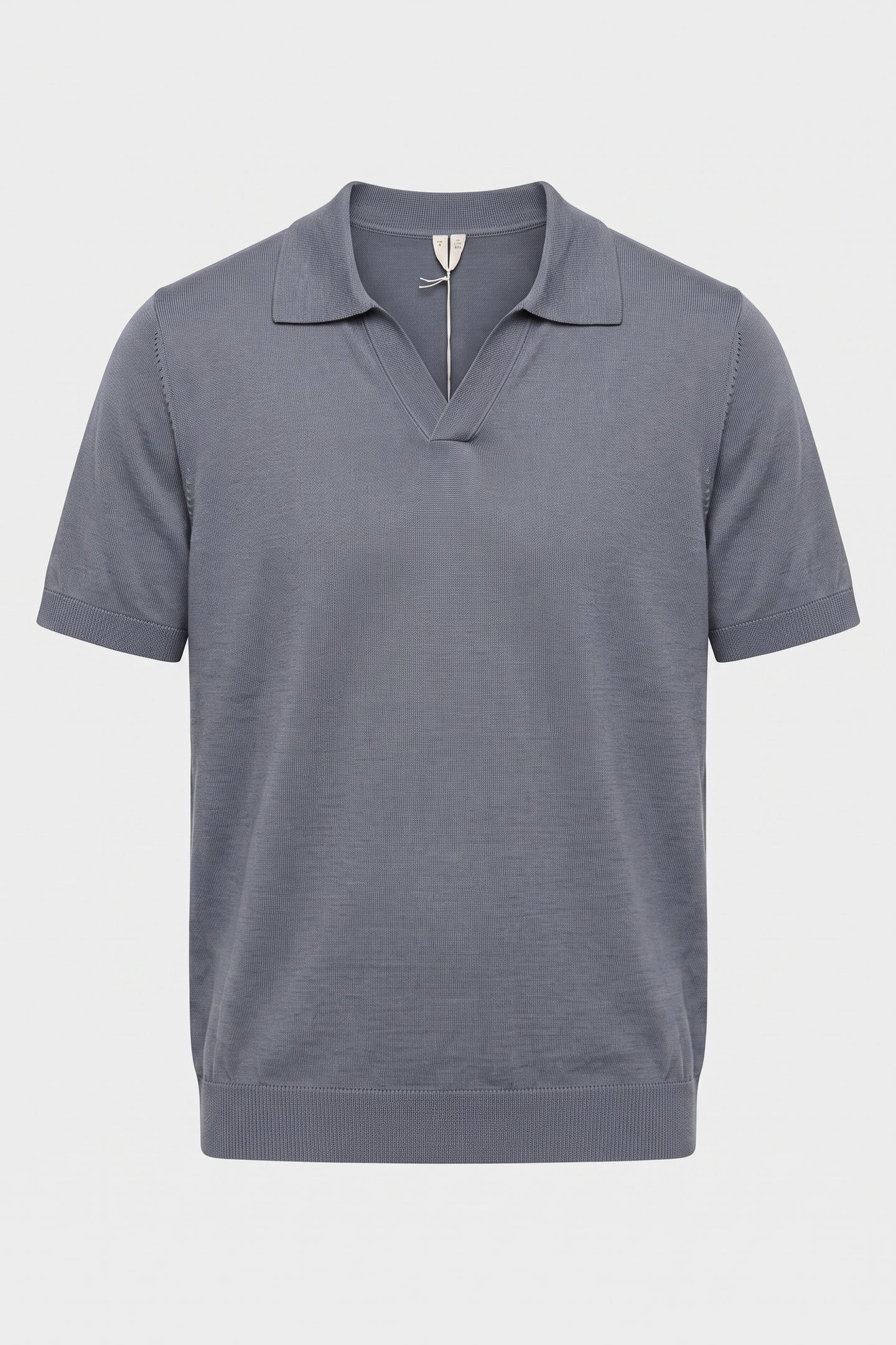 TERMEZ COTTON LINEN POLO BLUE 3