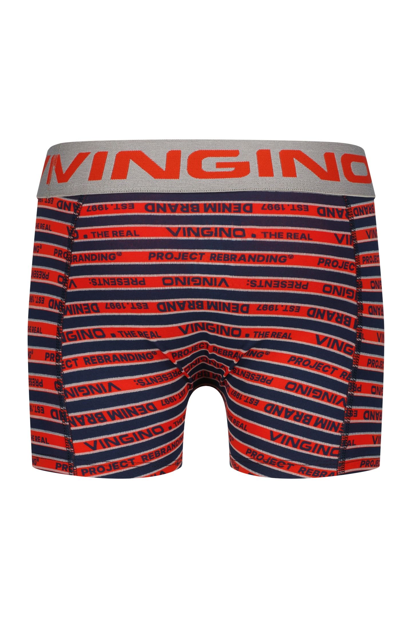 BOYS BWO26-STRIPE 4-PACK BOXER GREY MELEE 7