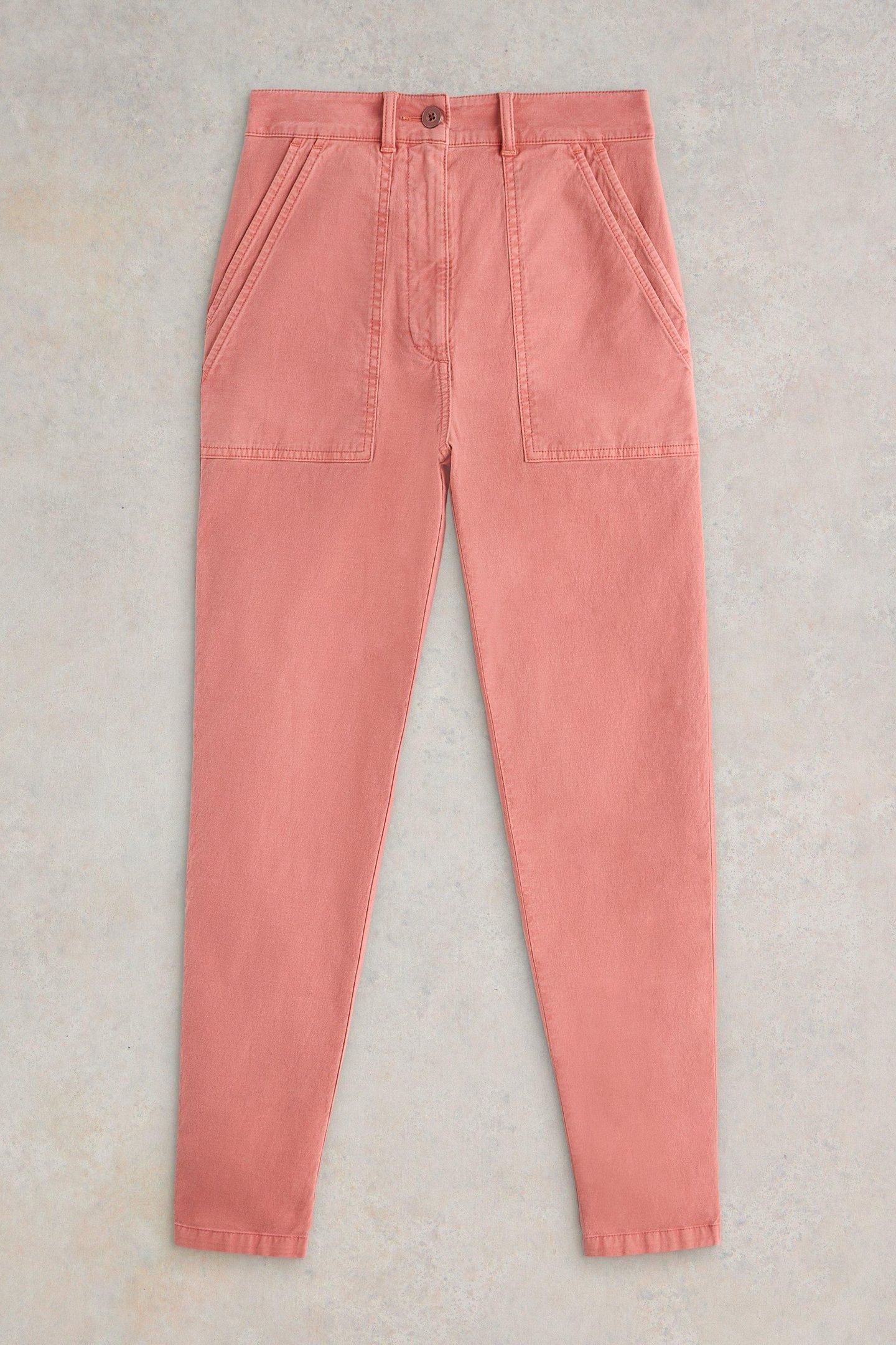 TWISTER CHINO TROUSER MID RED 3