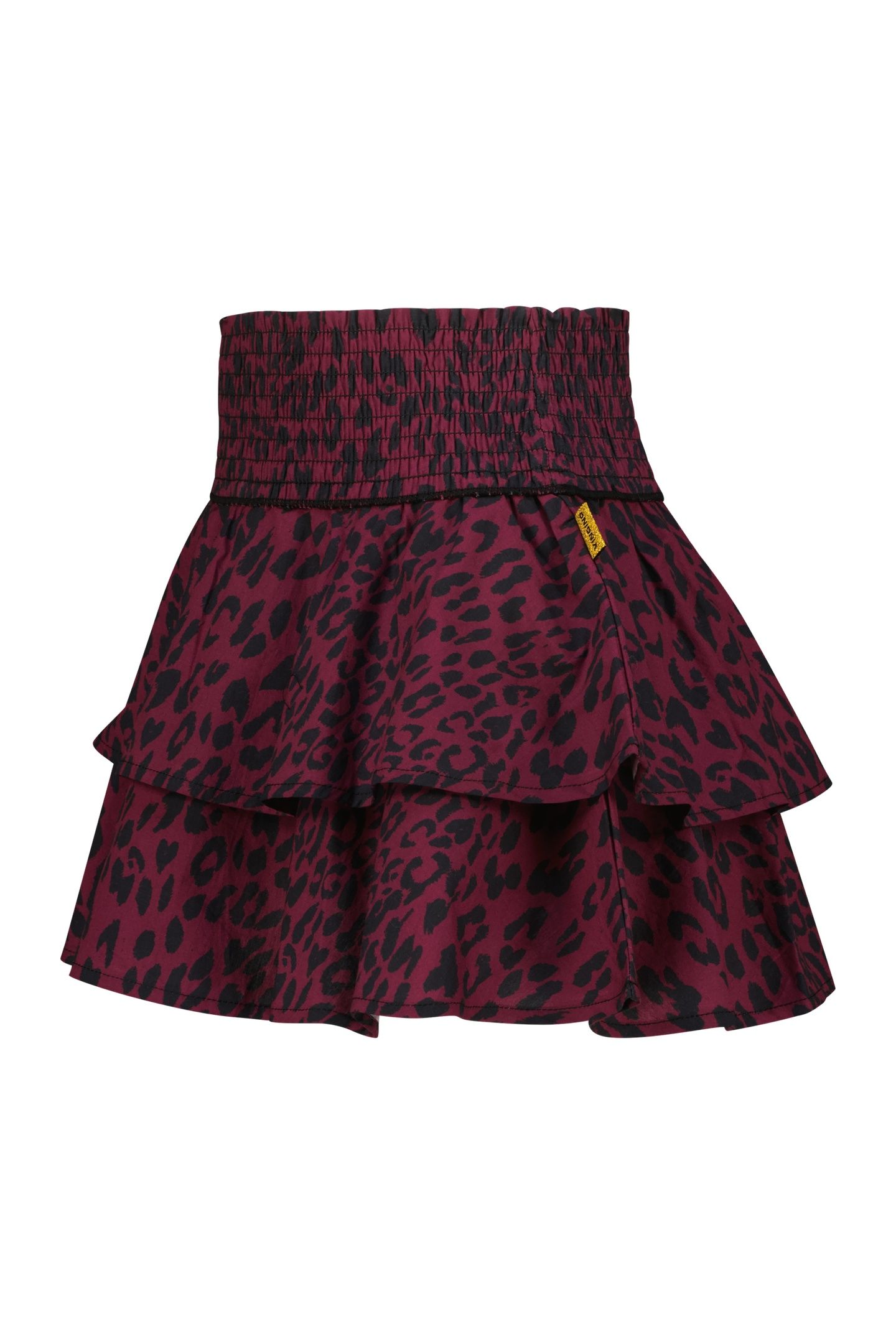 GIRLS QARLIEN MINI SKIRT BURGUNDY RED 2