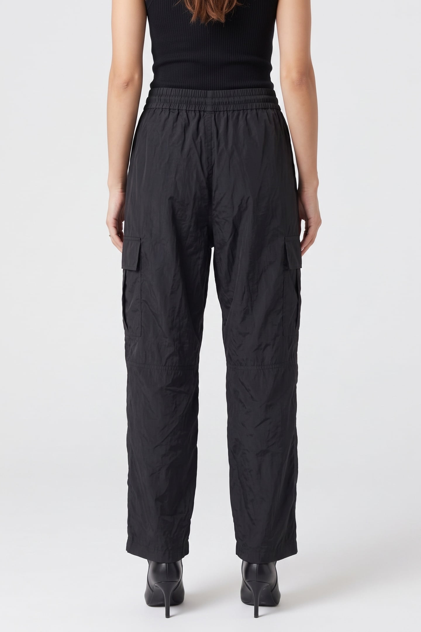 CARRIE TECH TAFFETA TROUSERS BLACK 2
