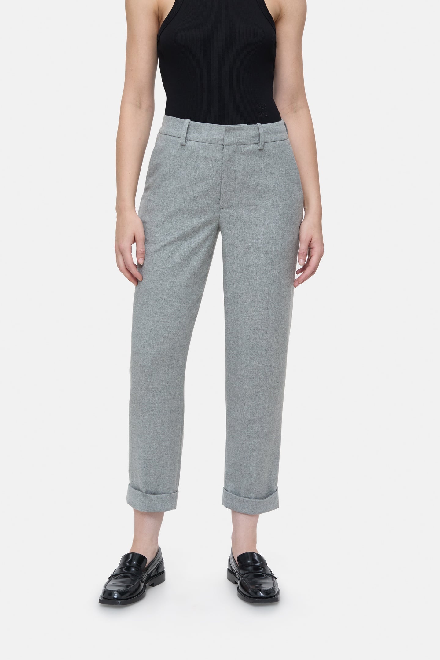 AUCKLEY PANTS LIGHT GREY MELANGE 1