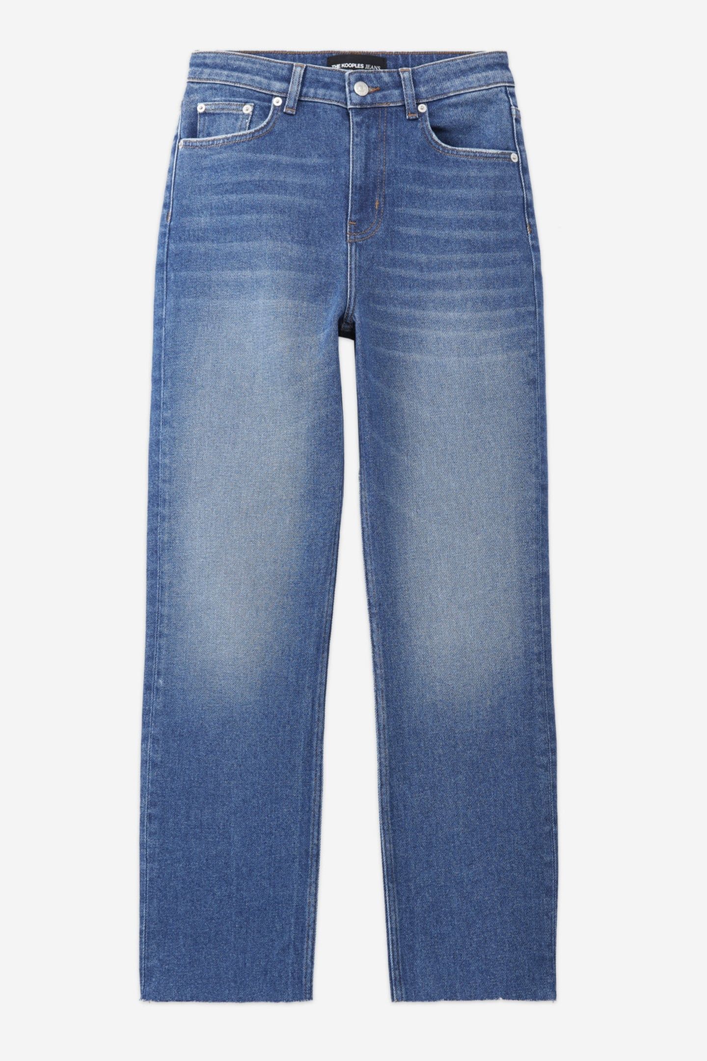 STRAIGHT-LEG DENIM PANTS WITH 5 POCKETS BLUE WASHED 5