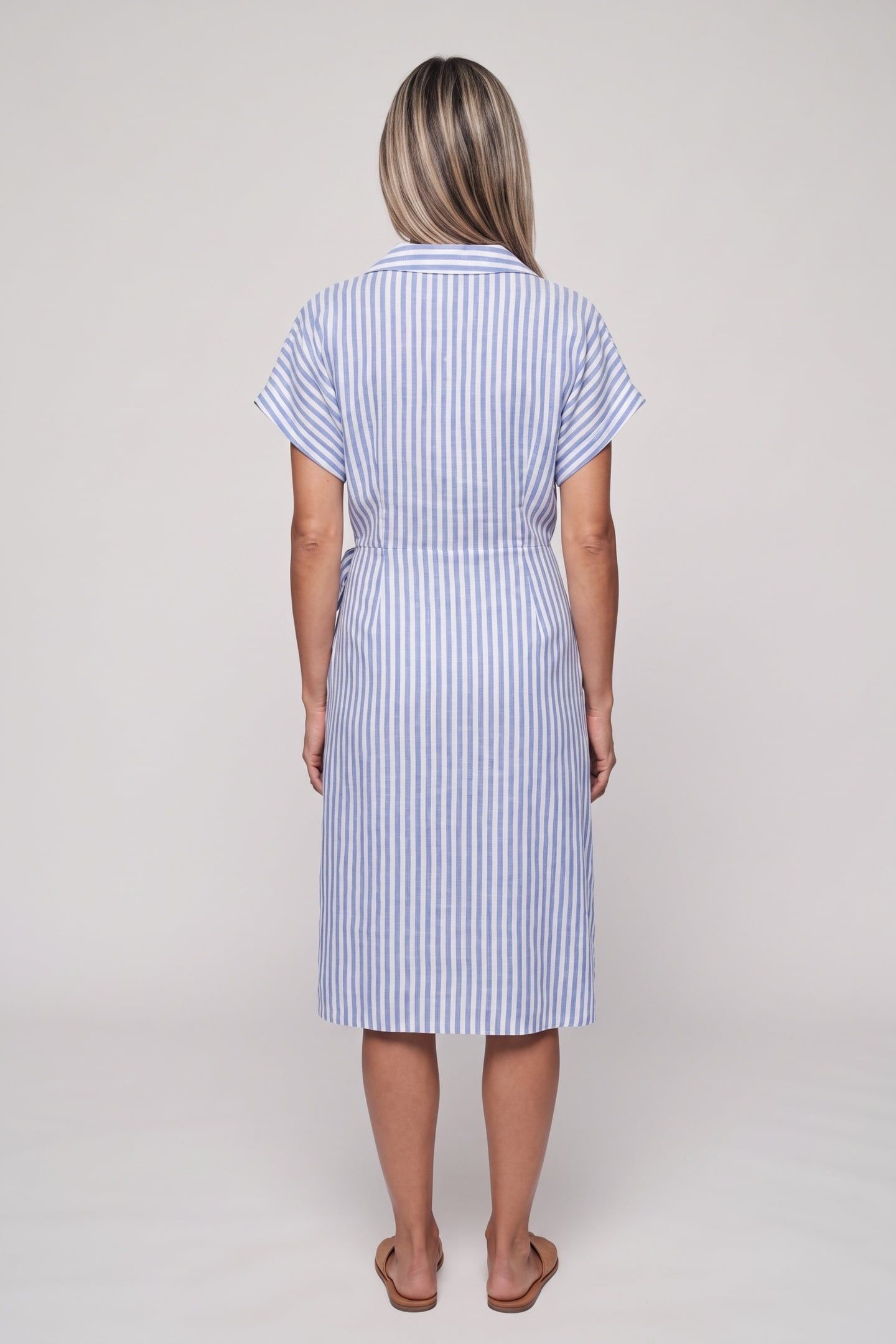 FRANCA WRAP DRESS BLUE 2