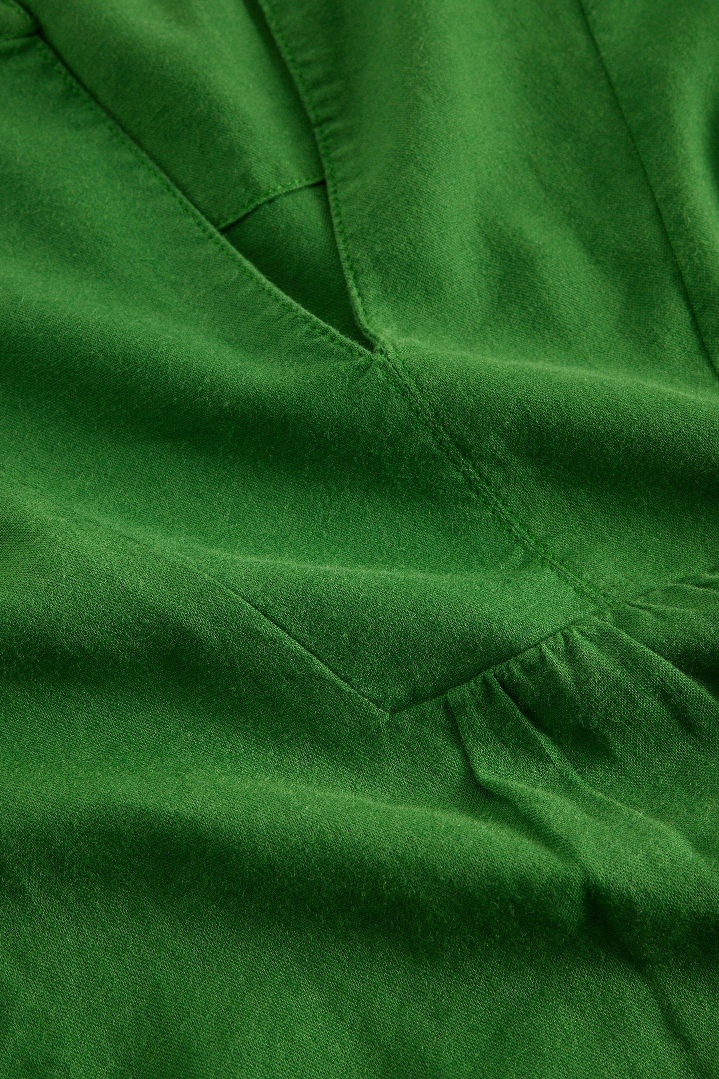 ASH LINEN BLEND TOP MID GREEN 6