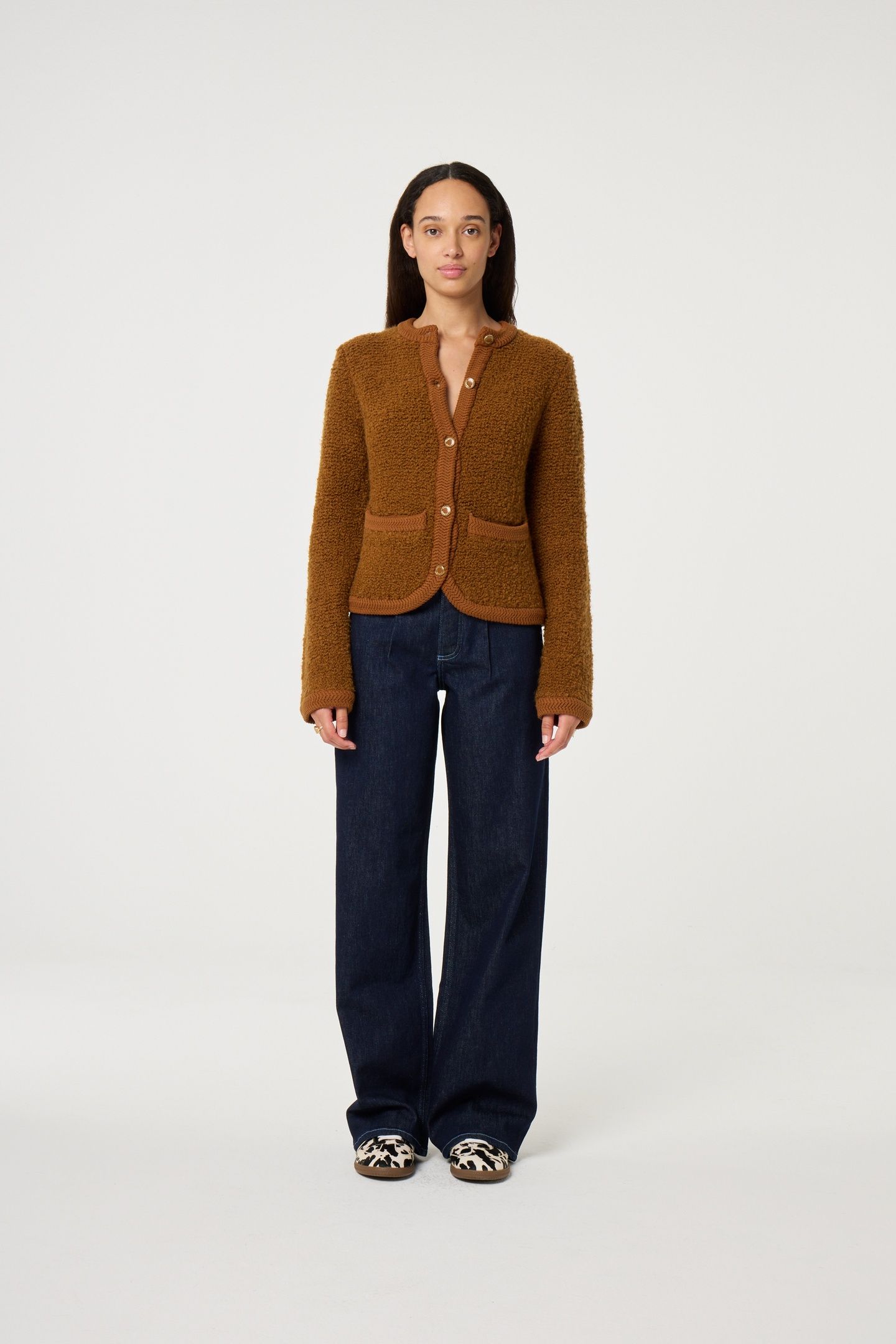 MARCIA CARDIGAN BURNT SUGAR 1