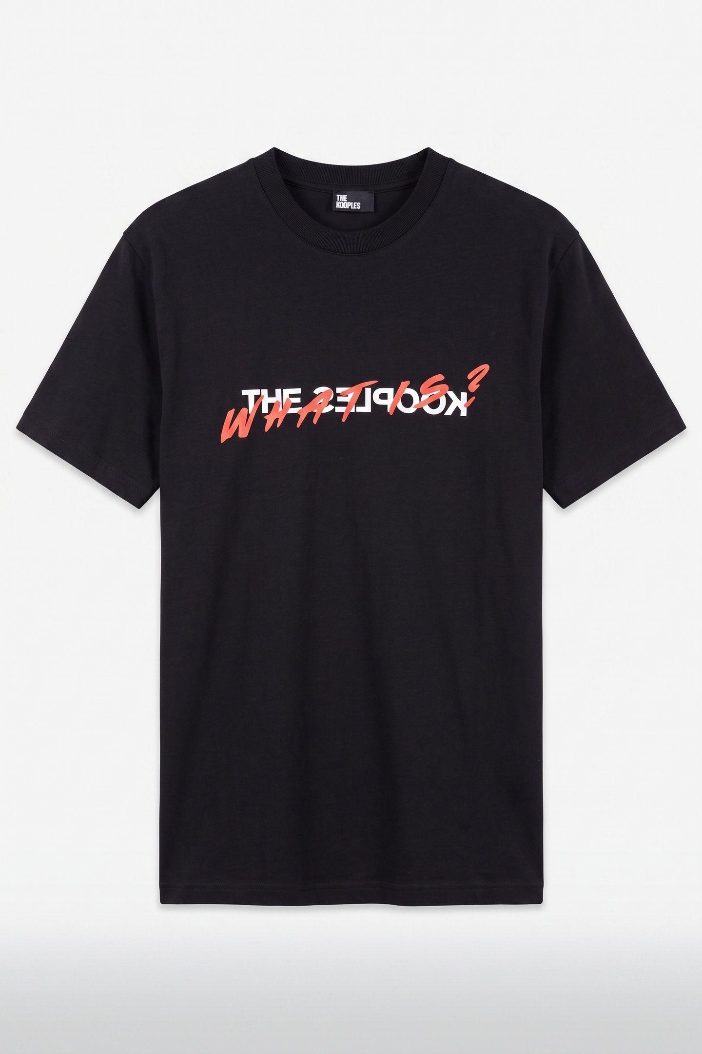 SHORT-SLEEVED T-SHIRT WITH PRINT ON THE FRONT AND BACK BLACK 3