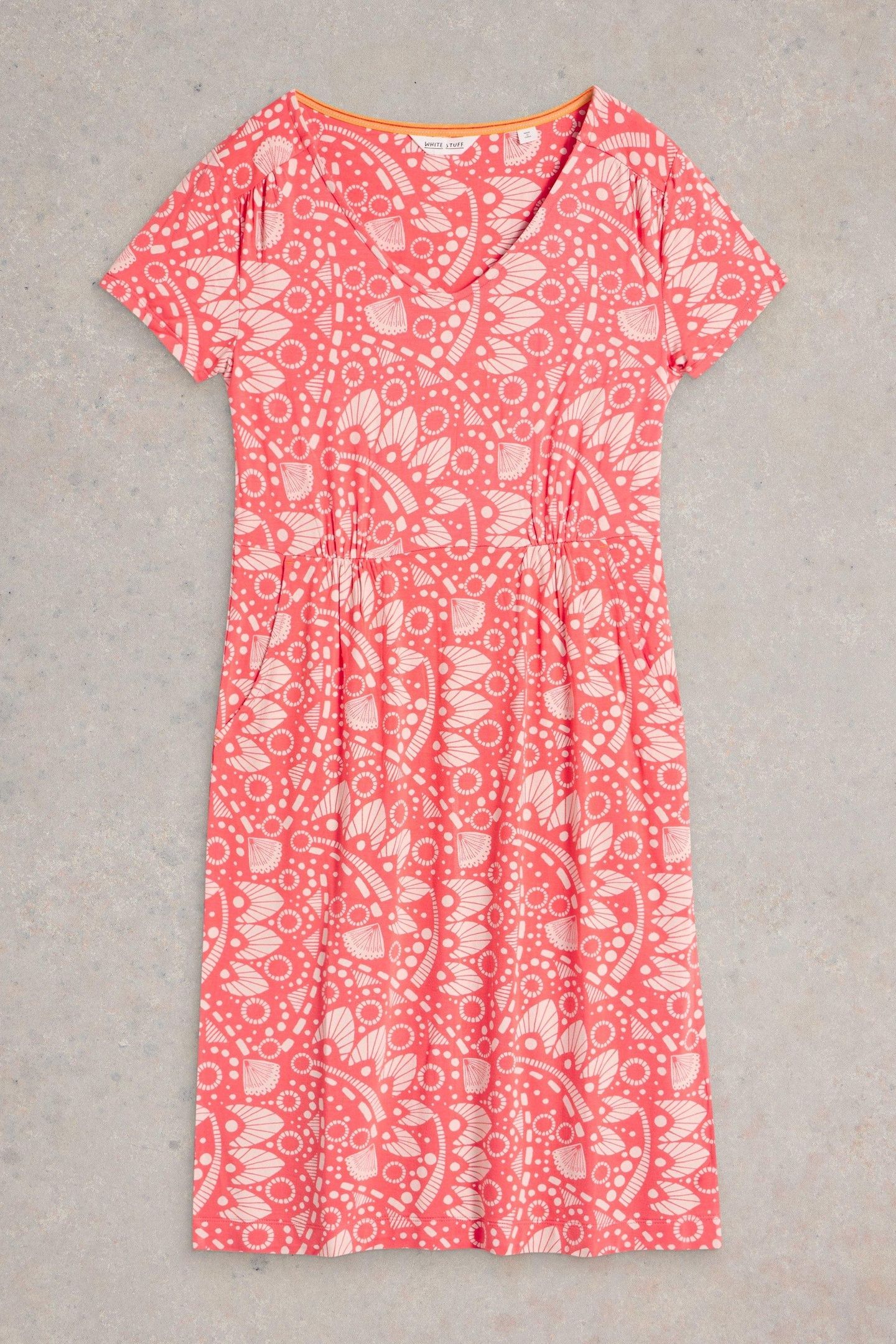 TALLIE JERSEY DRESS PINK PRINT 4