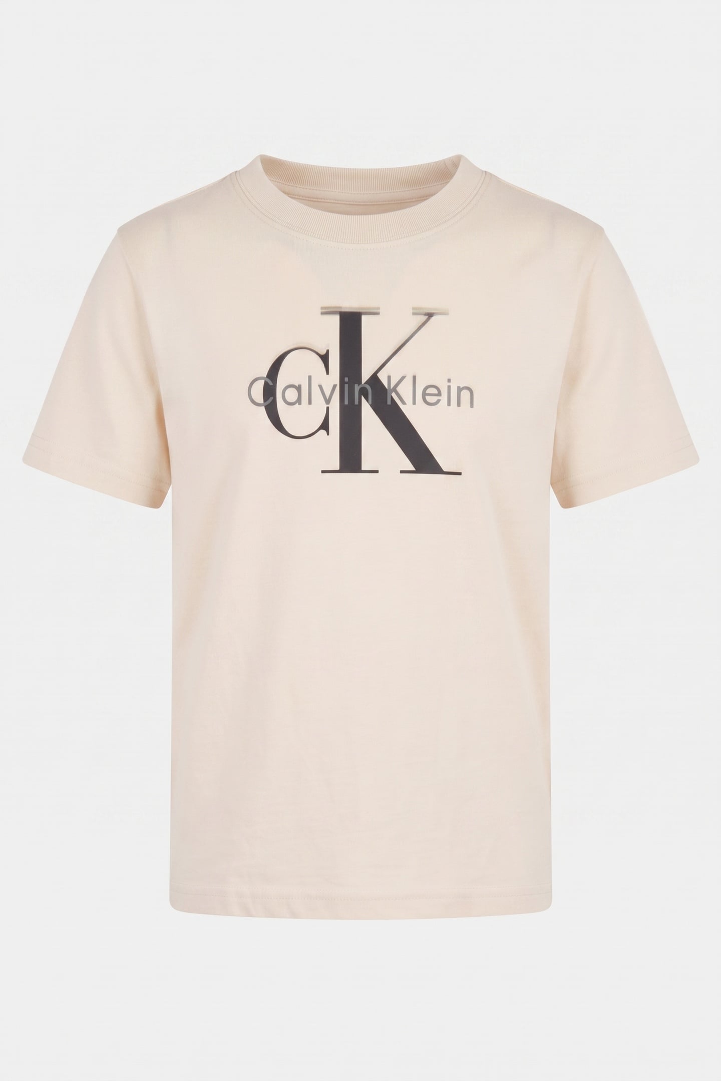 BOYS LIGHT MONOLOGO S/S T-SHIRT WHITECAP GRAY 2