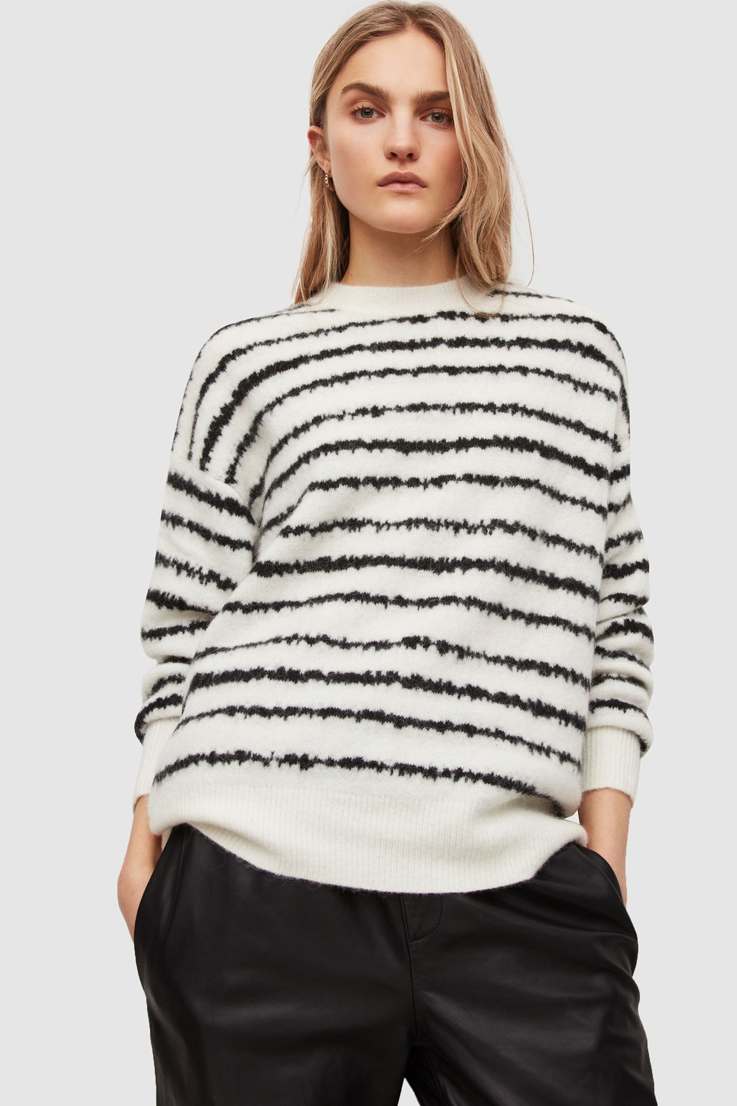ROSCO JUMPER CHALK WHITE/BLACK 2