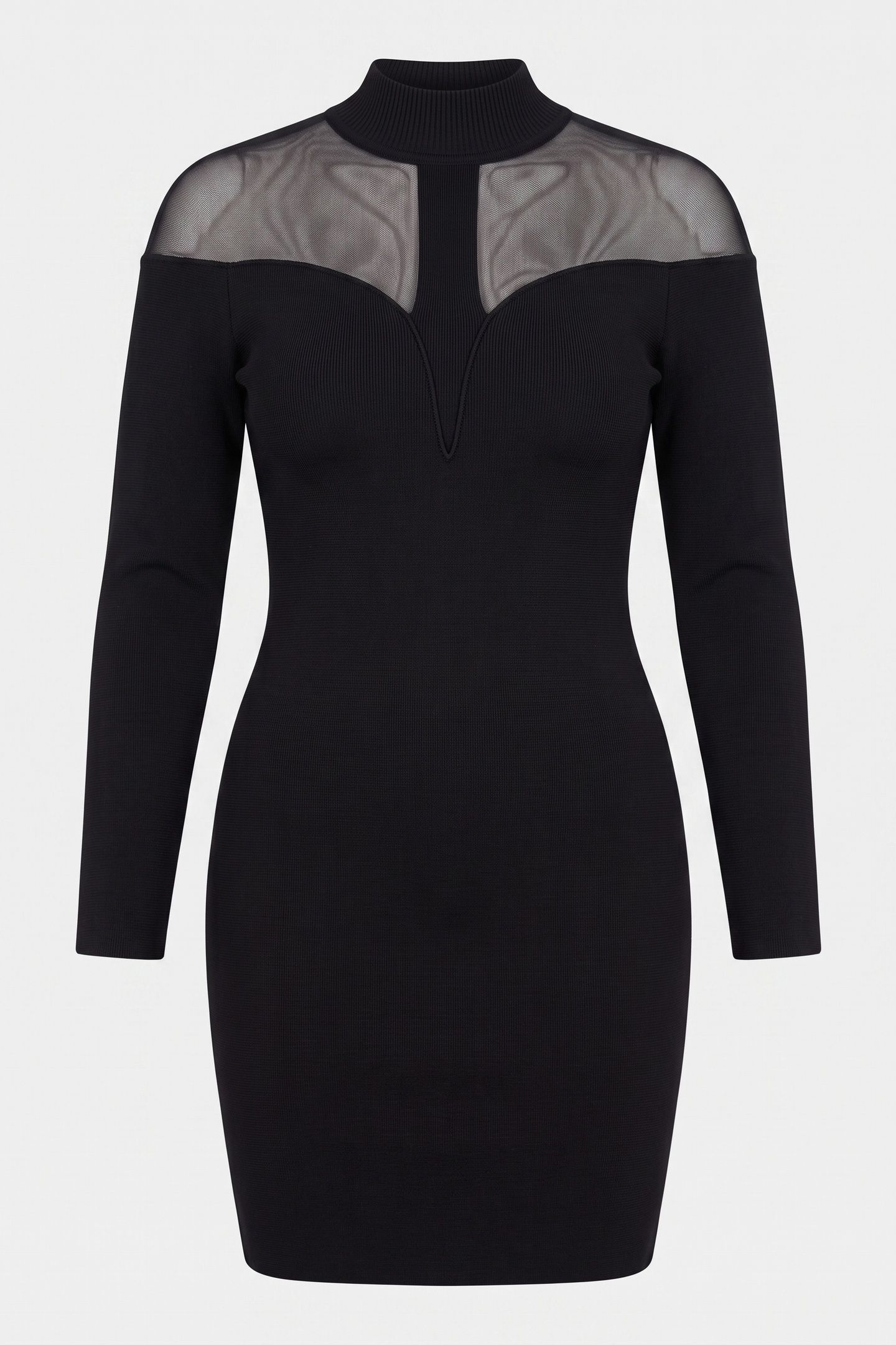 DIANA LS BANDAGE DRESS JET BLACK A996 3