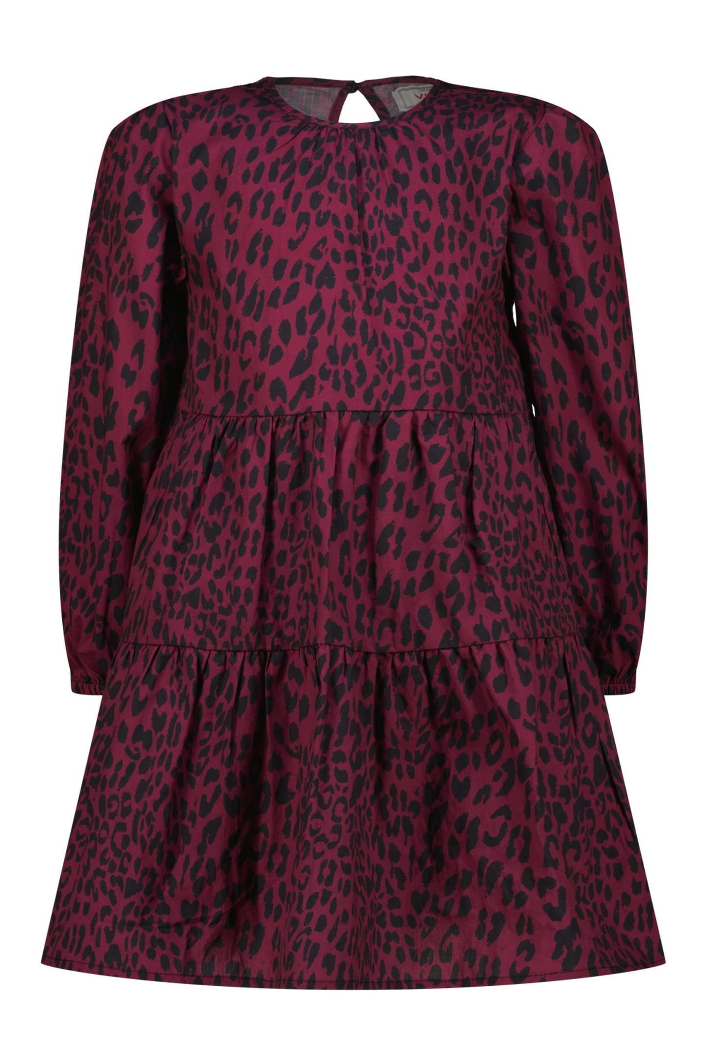 GIRLS PIPPA MIDI DRESS BURGUNDY RED 1