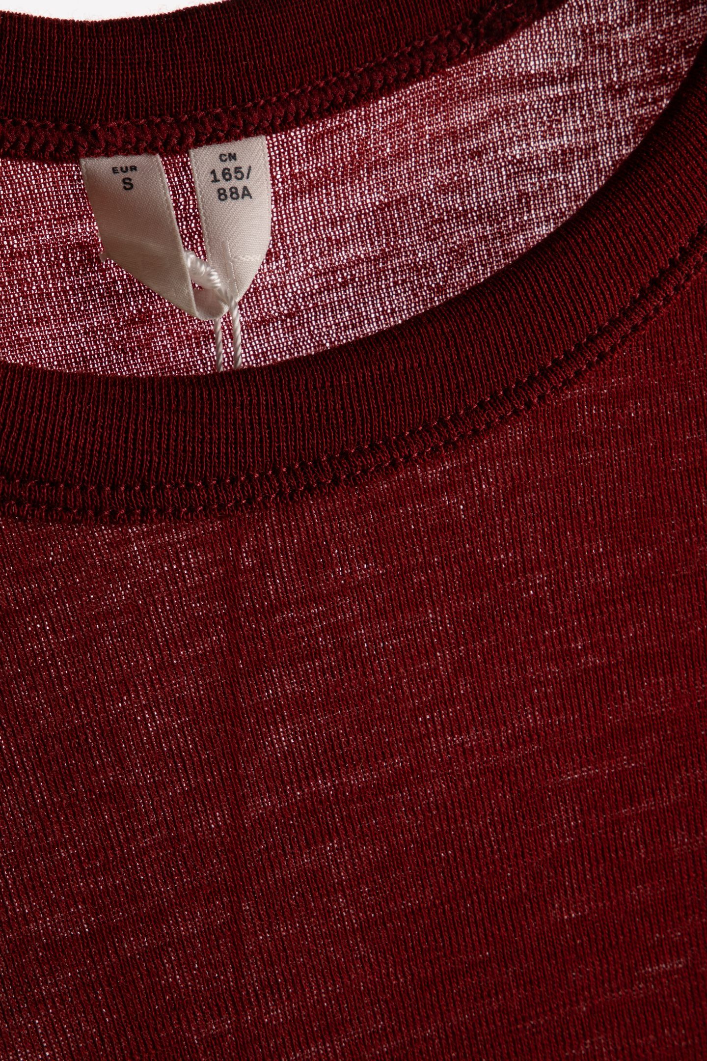 ODDRUN WOOL RIB LS RED 5