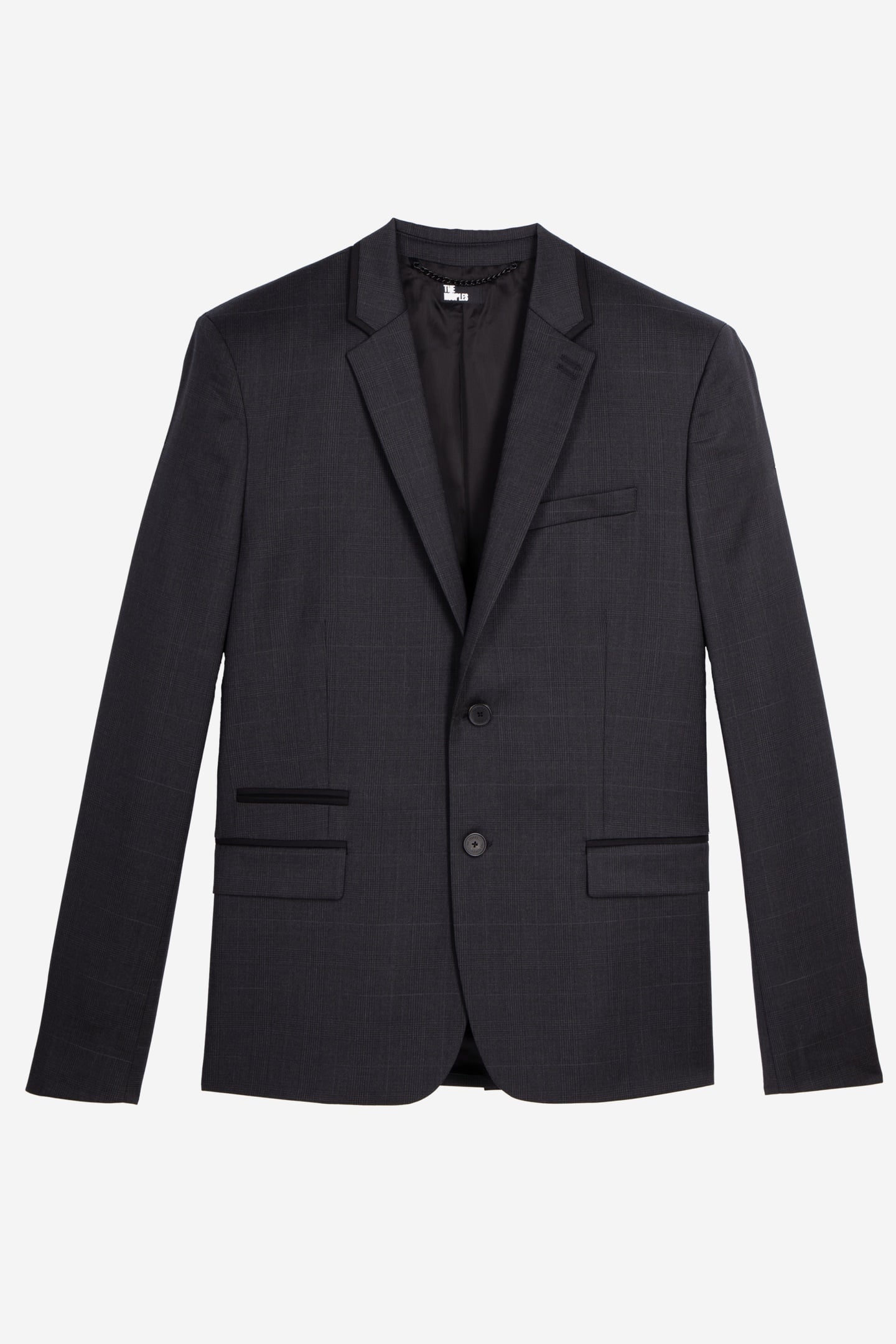 SUIT JACKET WITH DETAILS DARK GREY 4
