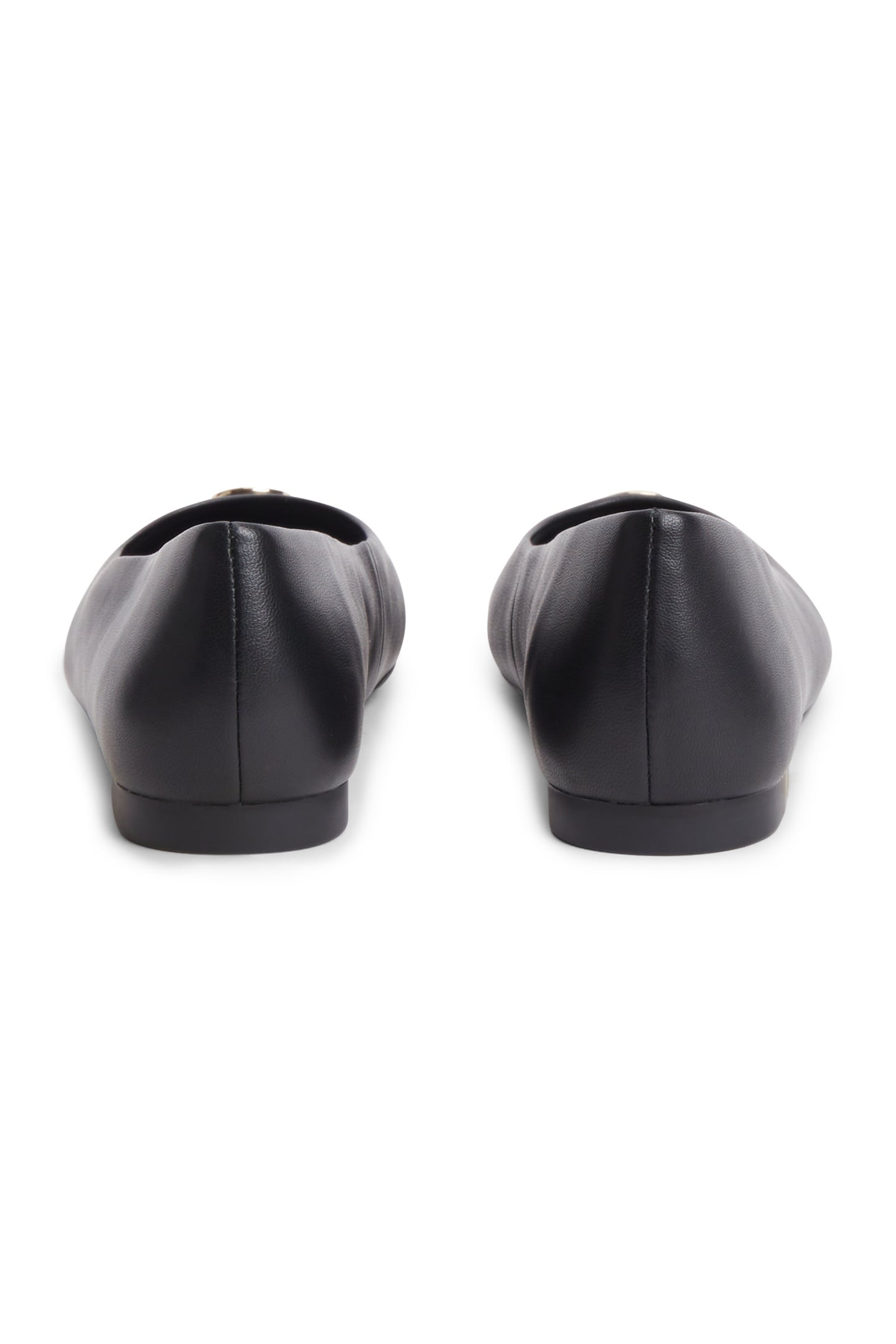 TH PLATE LEATHER BALLERINAS BLACK 4