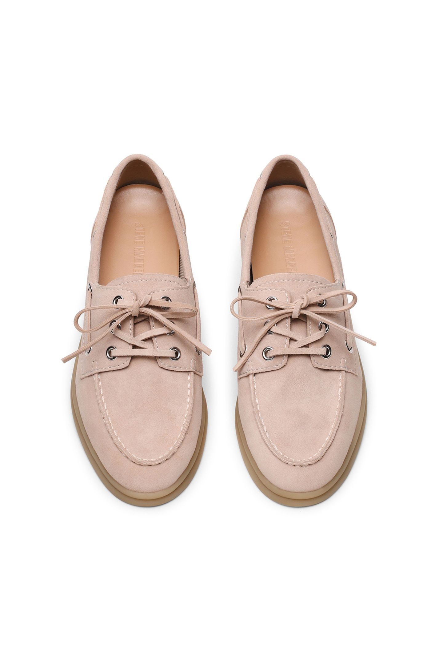 PORTS FLAT SHOES BONE SUEDE 4