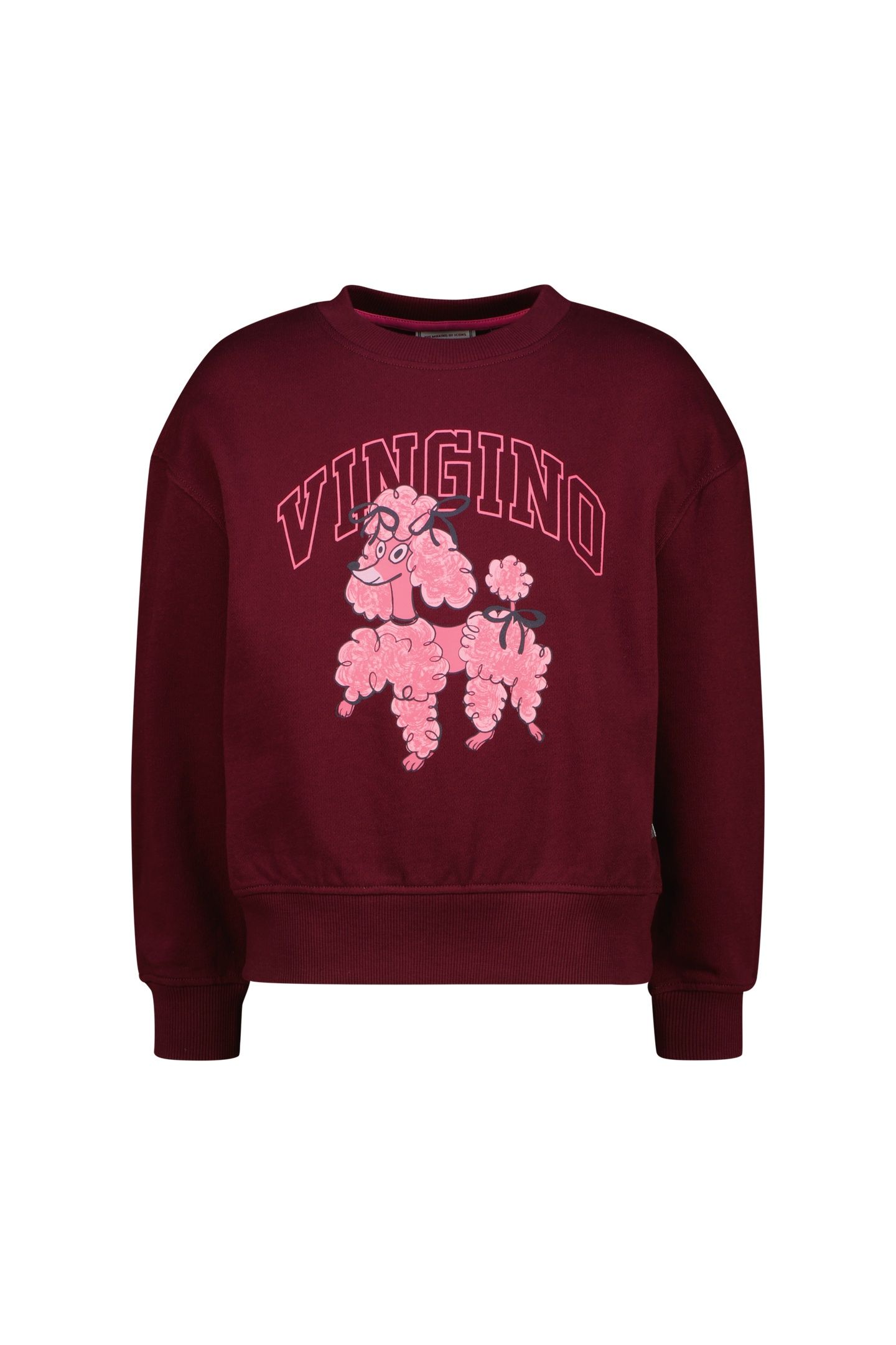 GIRLS NALIEN SWEATER BURGUNDY RED 1