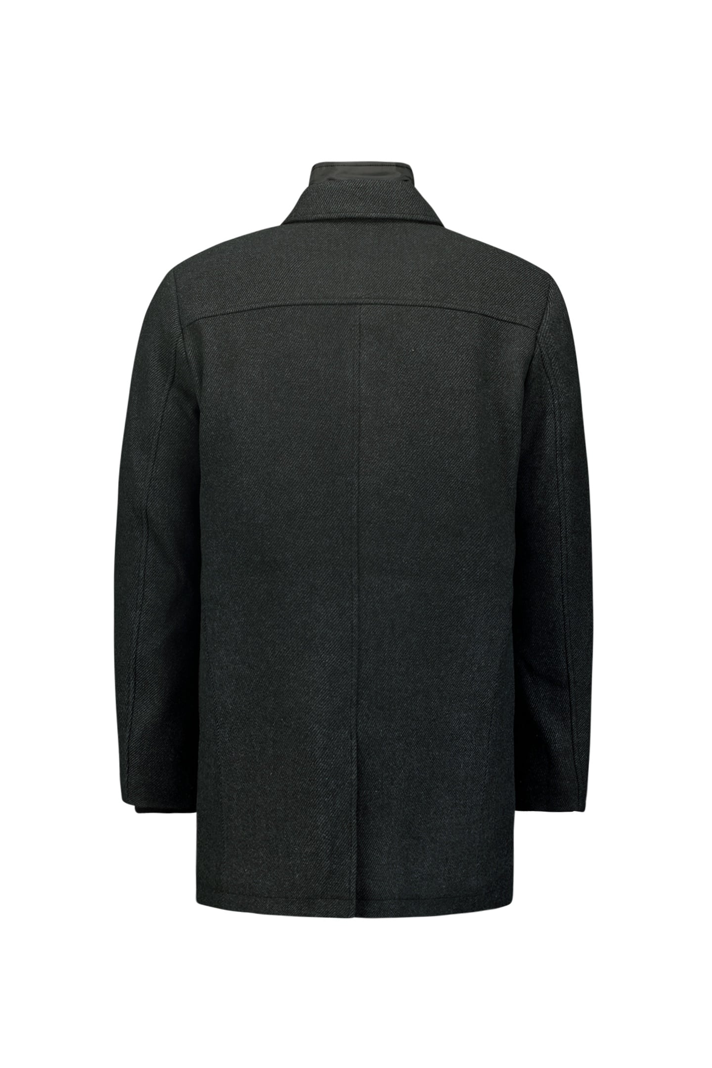 JACKET MID LONG FIT DETACHABLE FRONT WITH WOOL ANTRA MELANGE 5