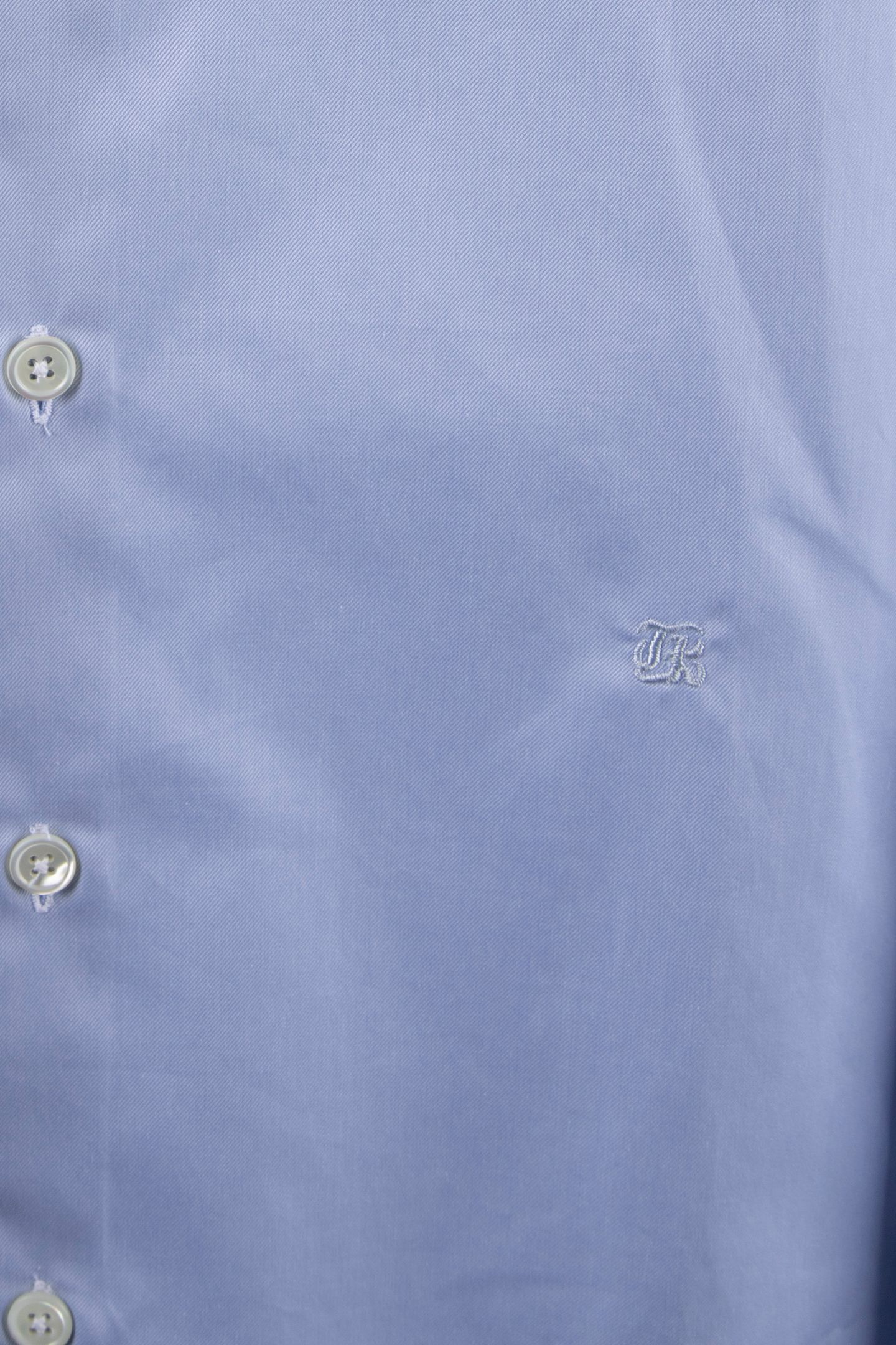 PLAIN COTTON TWILL SHIRT WITH A MANDARIN COLLAR LIGHT BLUE 5