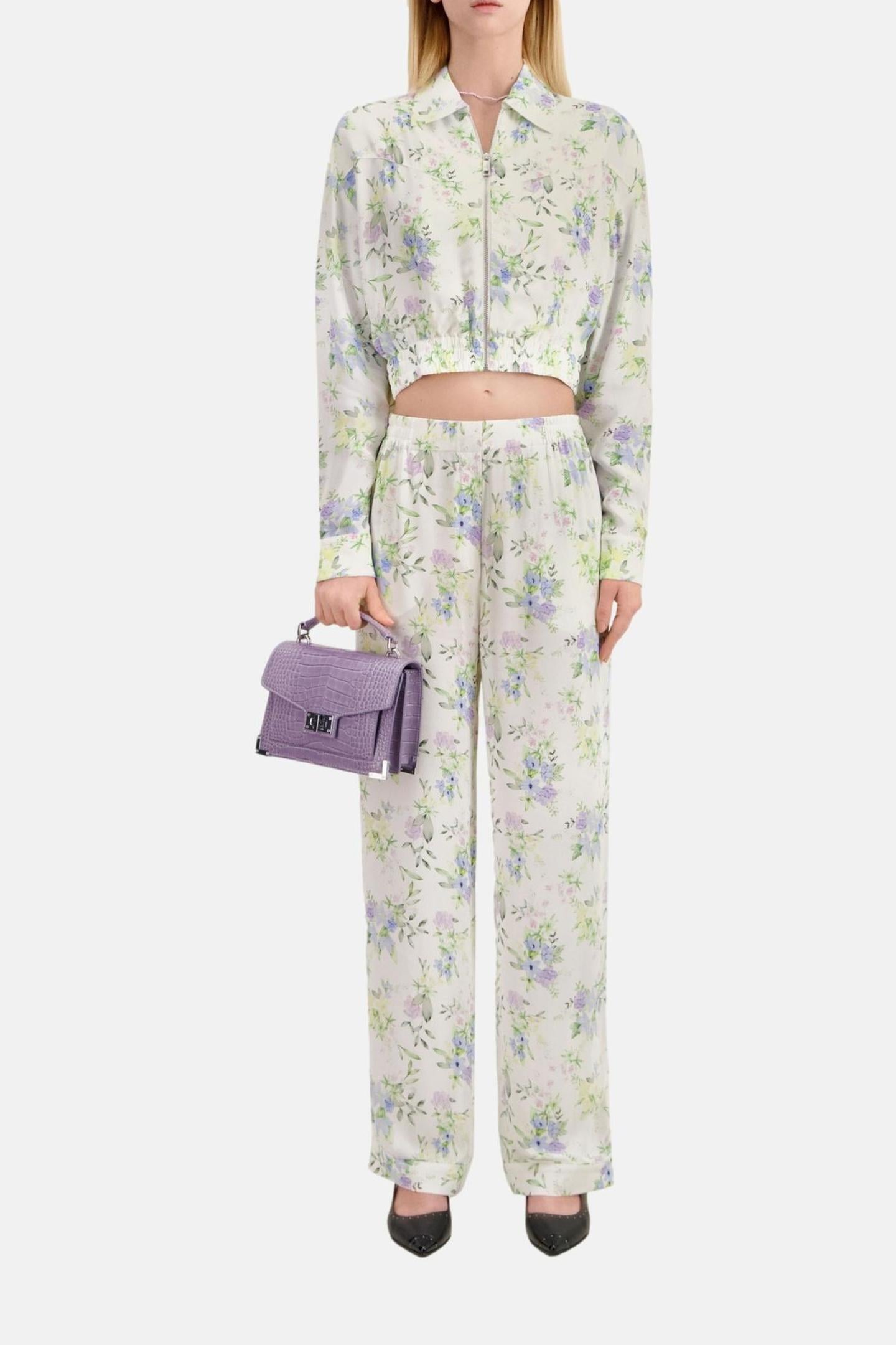STRAIGHT-LEG TROUSERS LIGHTBLUE/WHITE 1