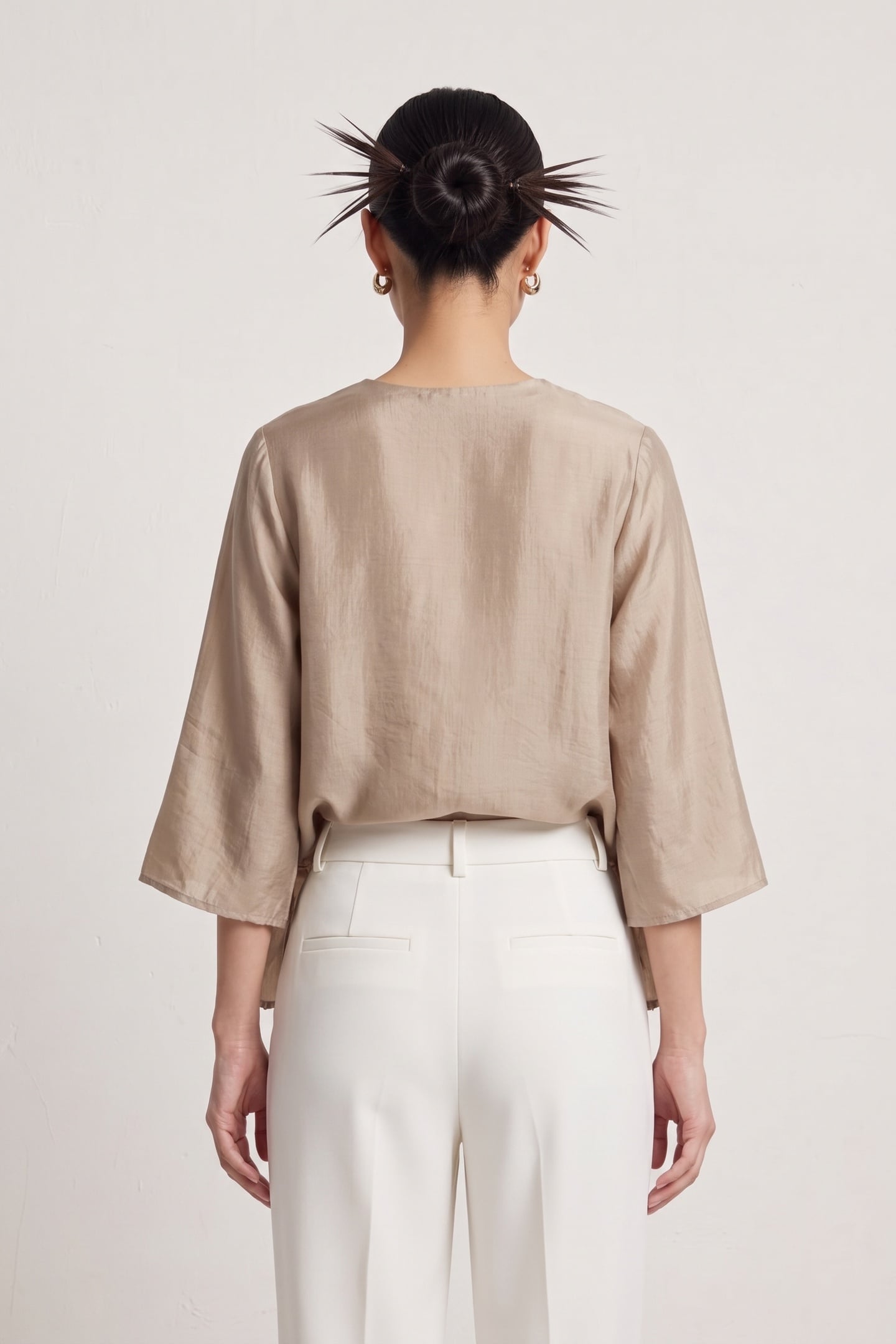 HYSS TUNIC BLOUSE BEIGE 2