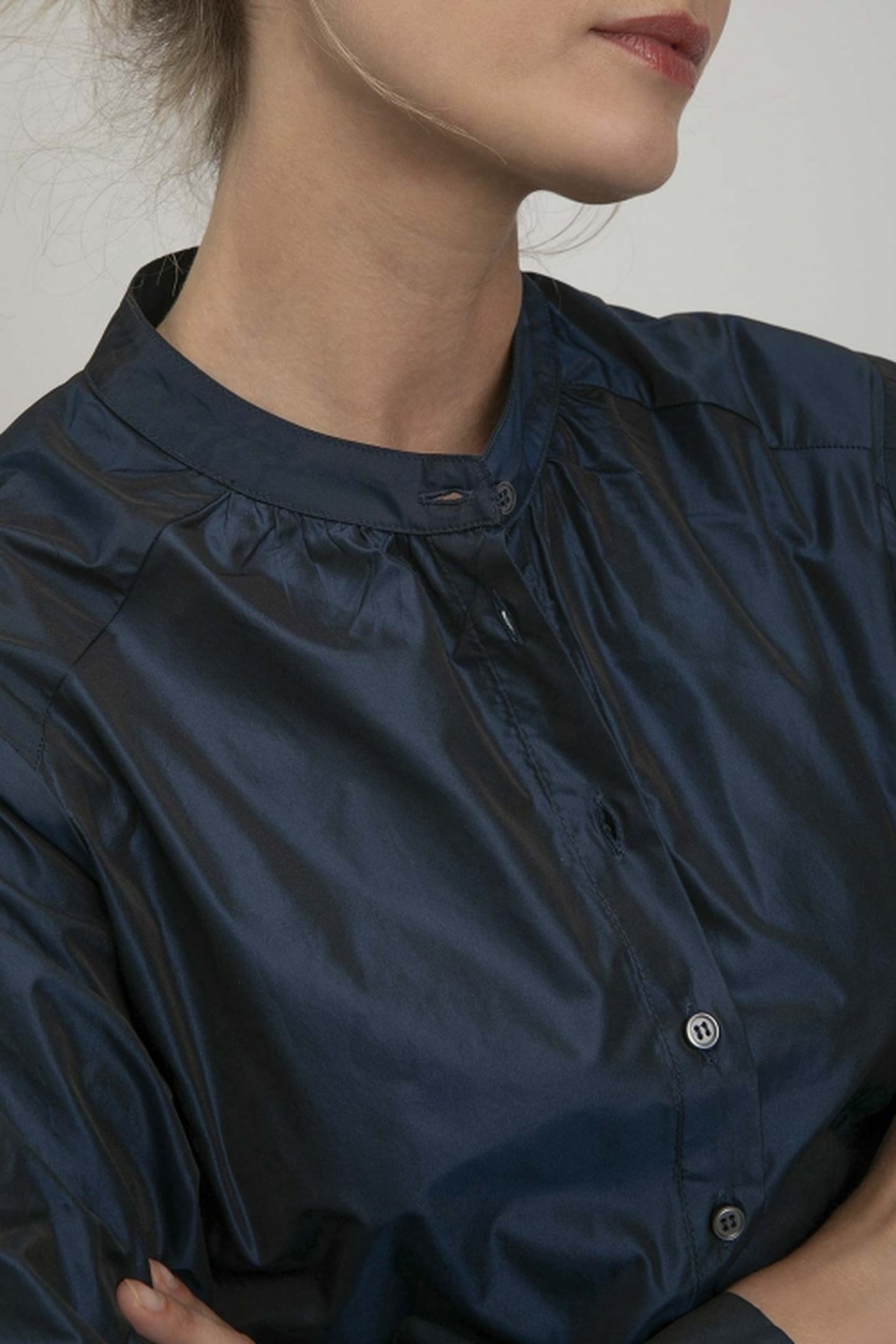 SONJA BLOUSE NAVY MELANGE 4