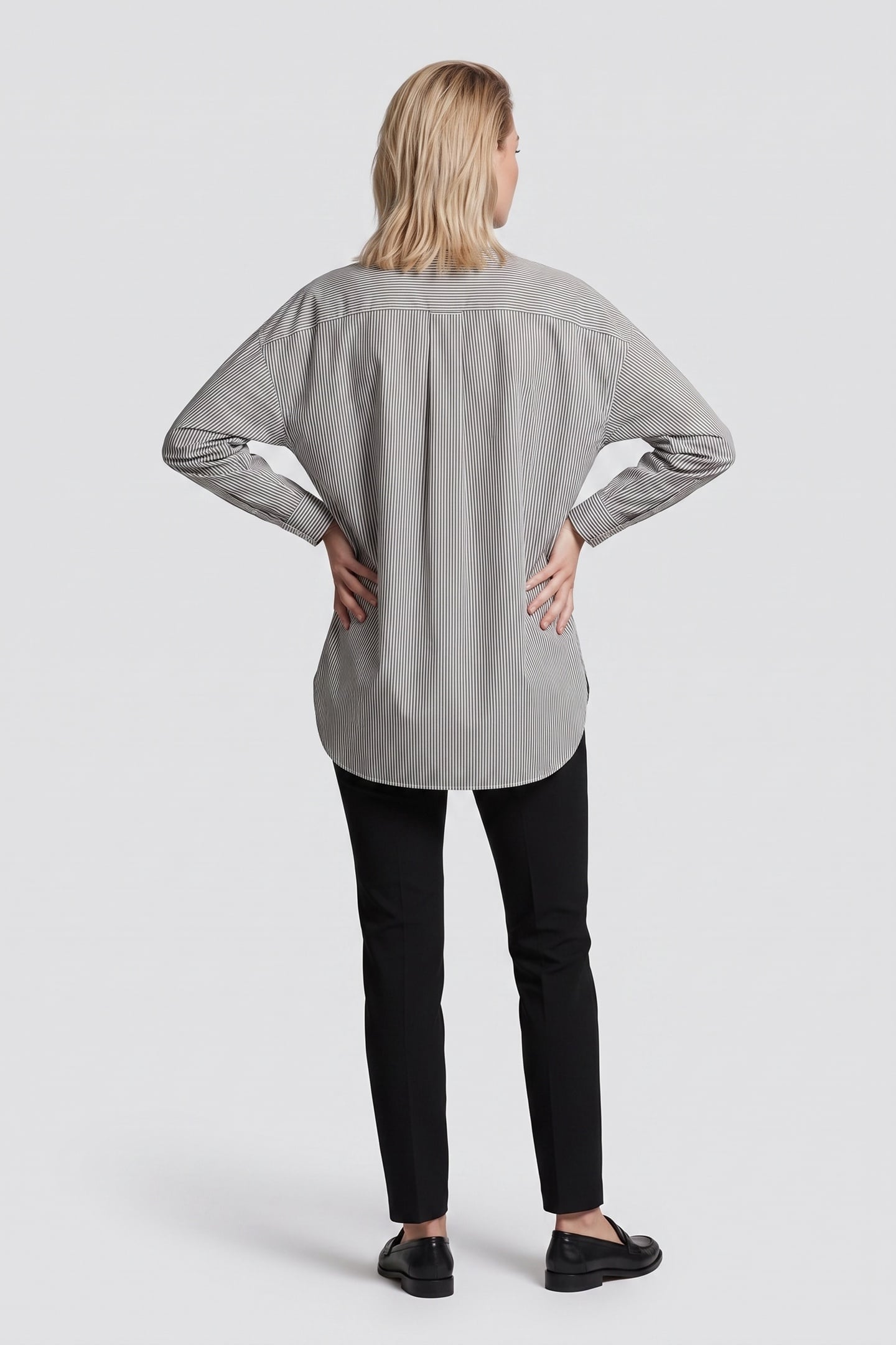 HAGA CONTRAST BIB SHIRT WHITE 2