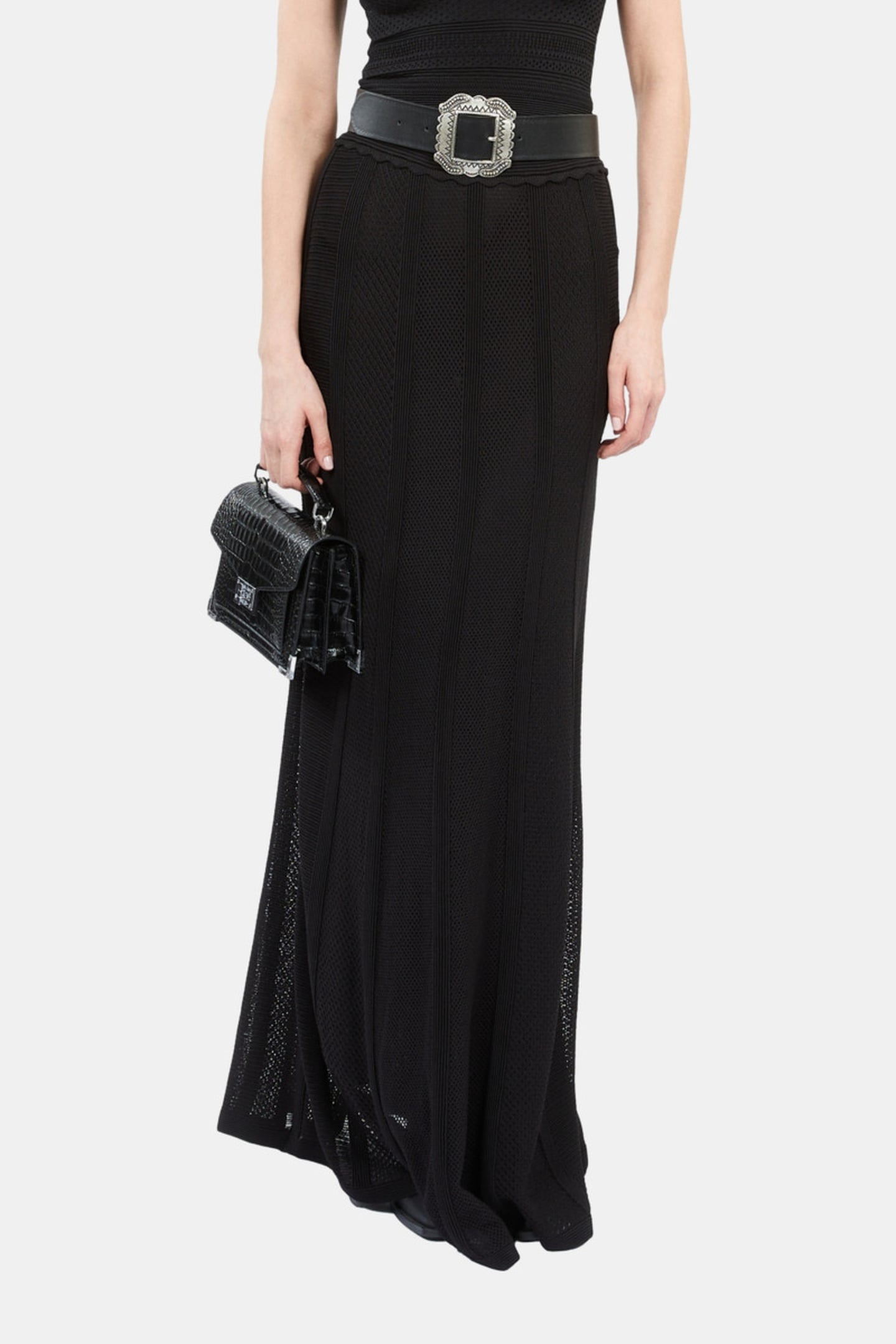 SLEEVELESS TOP WITH STITCHING DETAILS BLACK 3