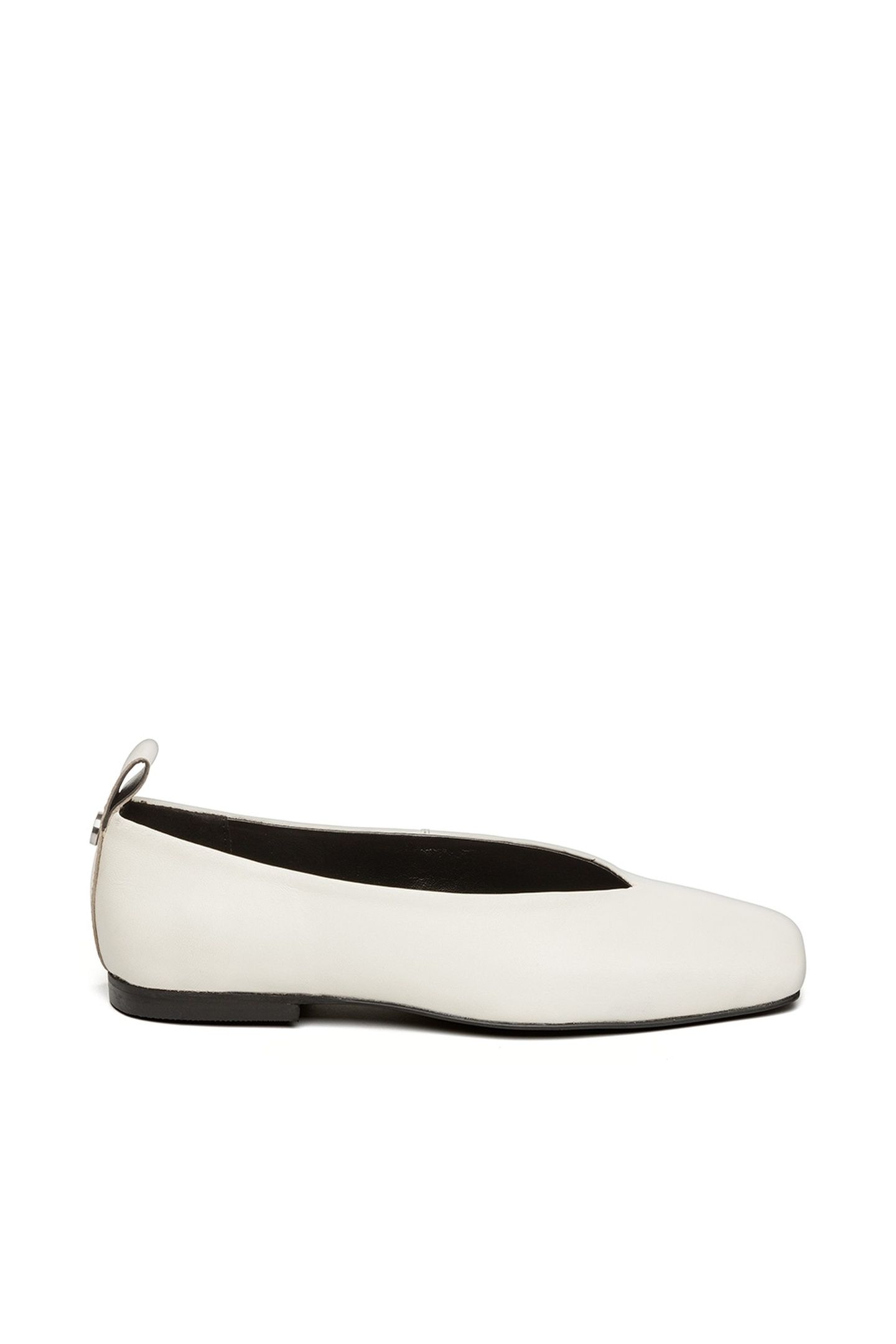 FOSSE FLAT SHOES COCONUT MILK LEATHER 1