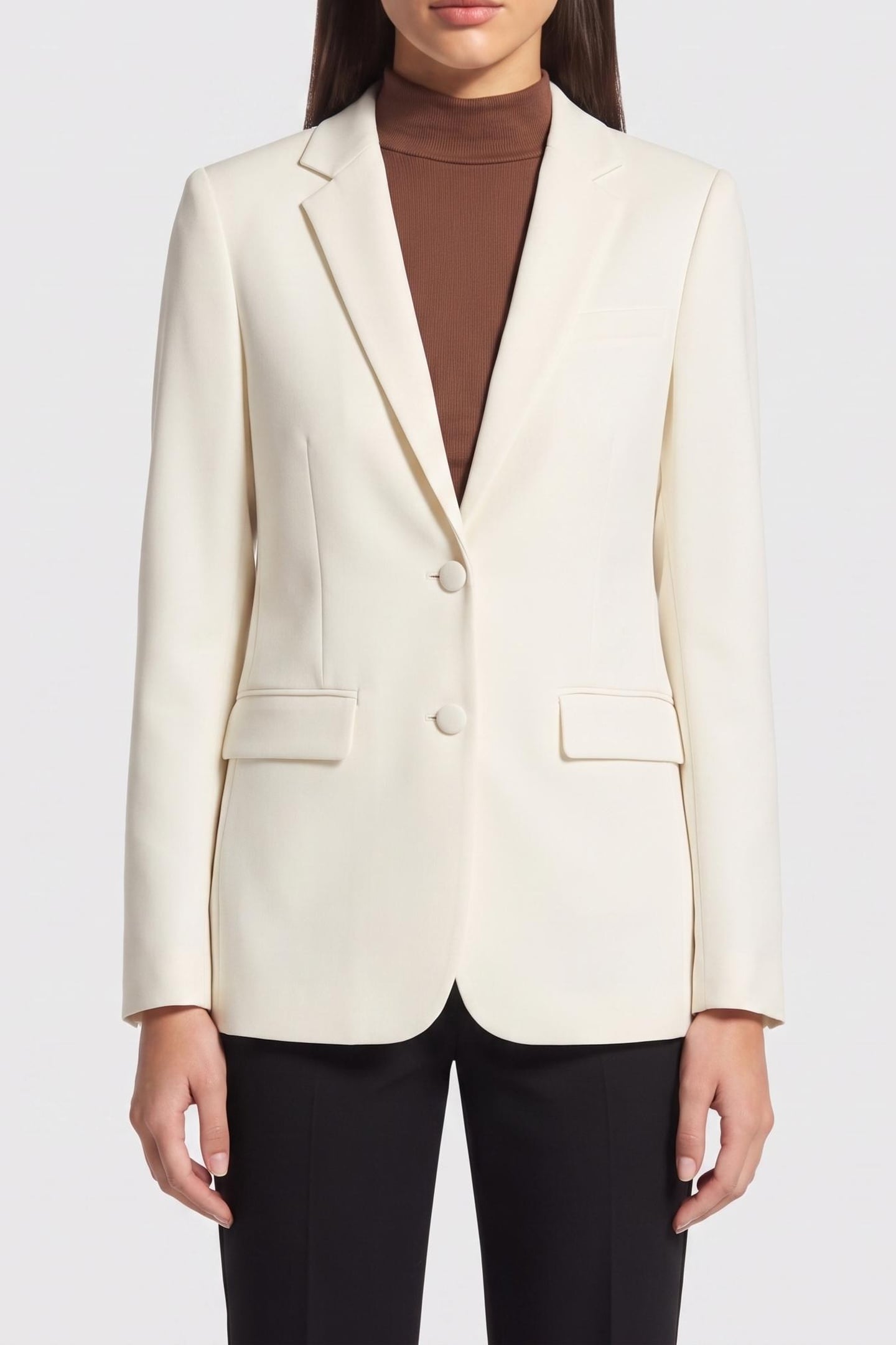 STRAIGHT SUIT JACKET ECRU 1