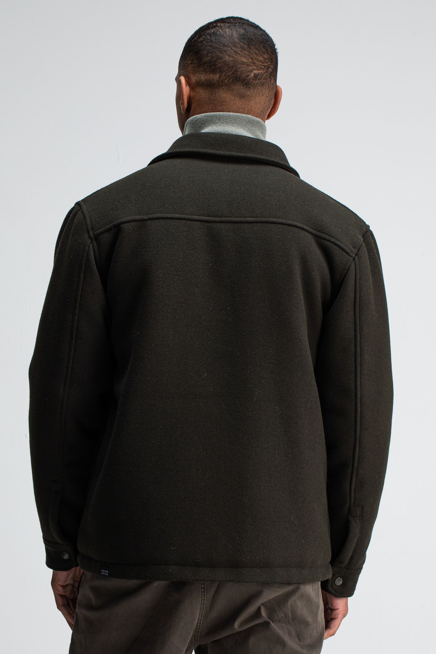 NORBU PADDED WOOL JACKET MOCHA BROWN 2