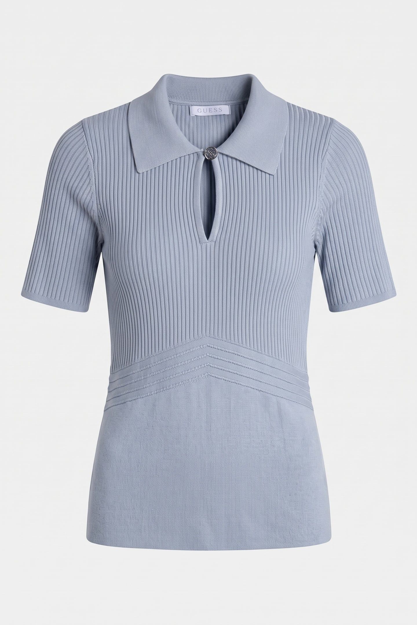 GUESS ECO FLORA CUT-OUT POLO S CORONADO BLUE 3