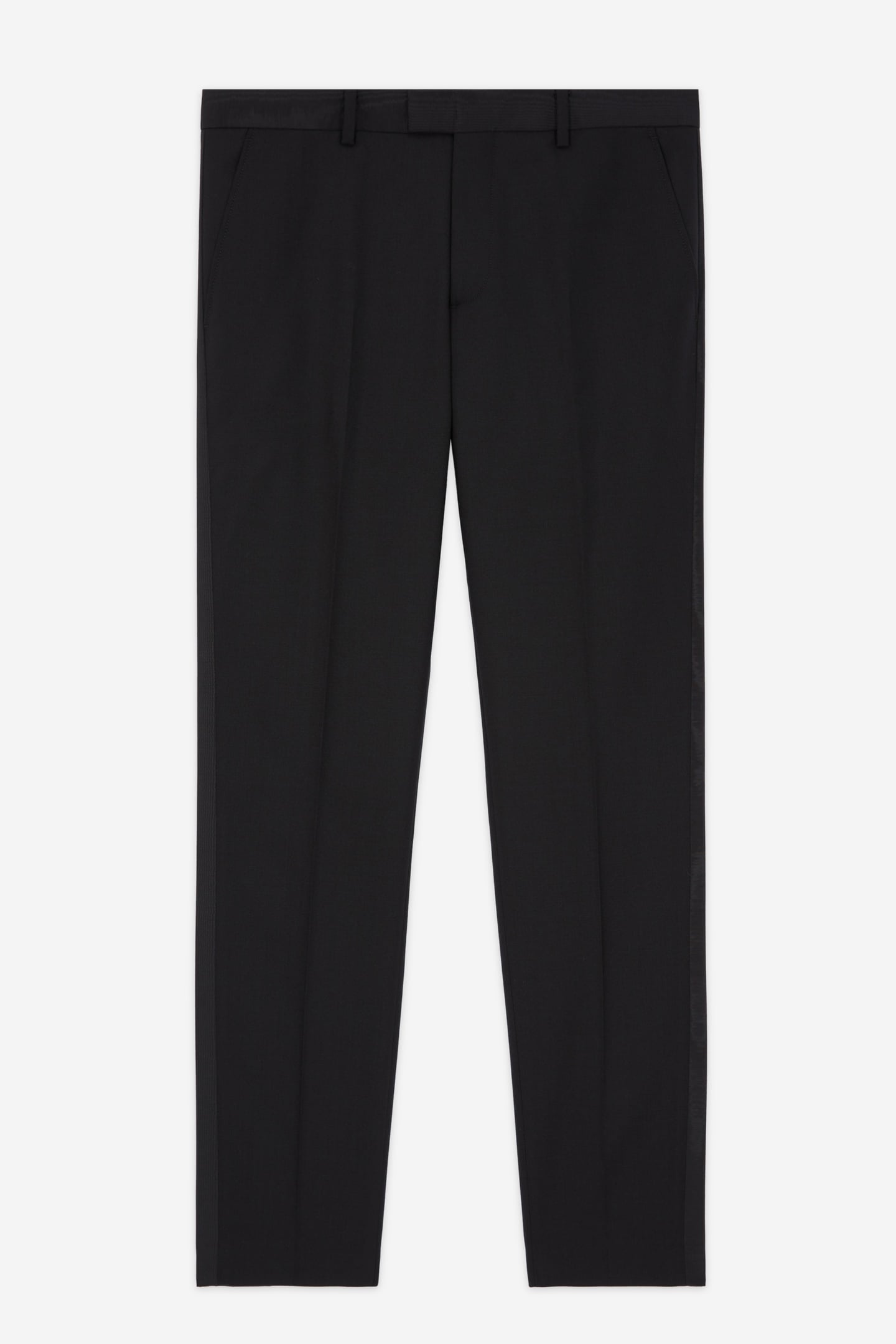 SATIN SUIT TROUSERS BLACK 4