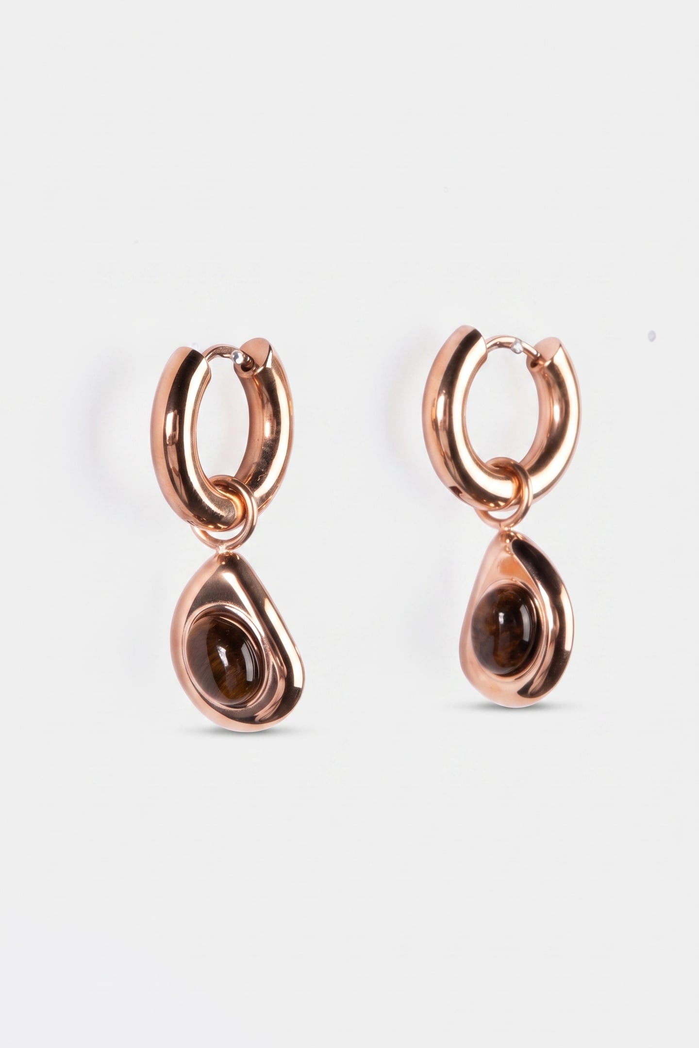 TIGER'S EYE OHRRINGE ROSEGOLD 4