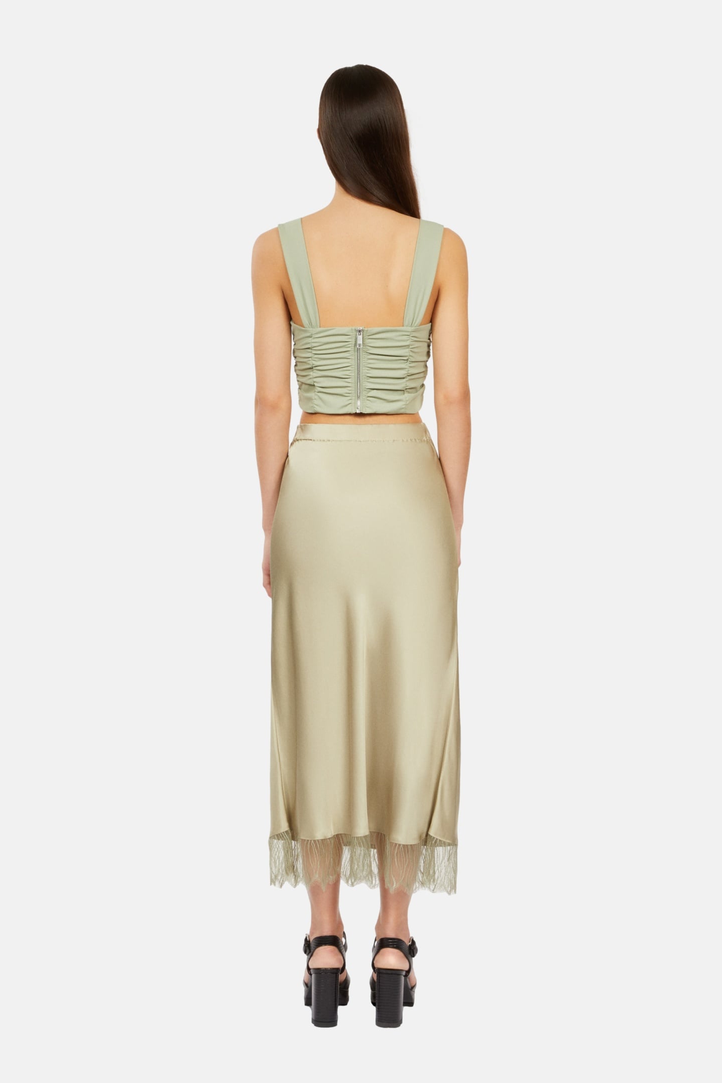 TOP WITH BALCONY AND ZIPPERED STRAP KAKI GREY 4