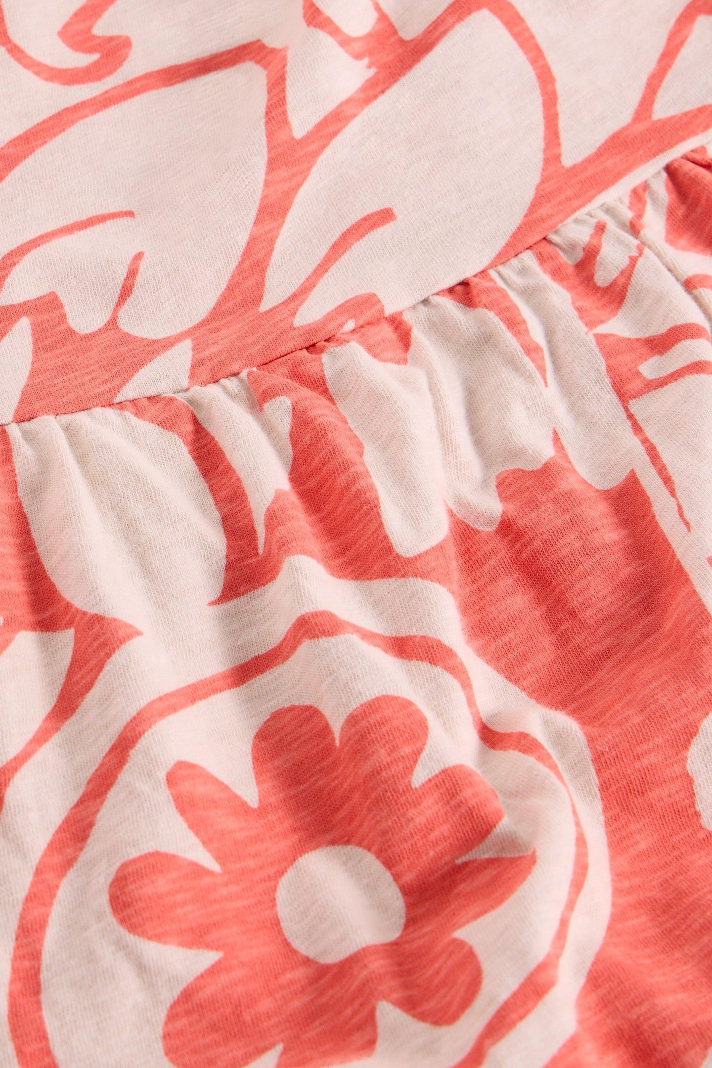 THEA JERSEY DRESS CORAL MULTI 7