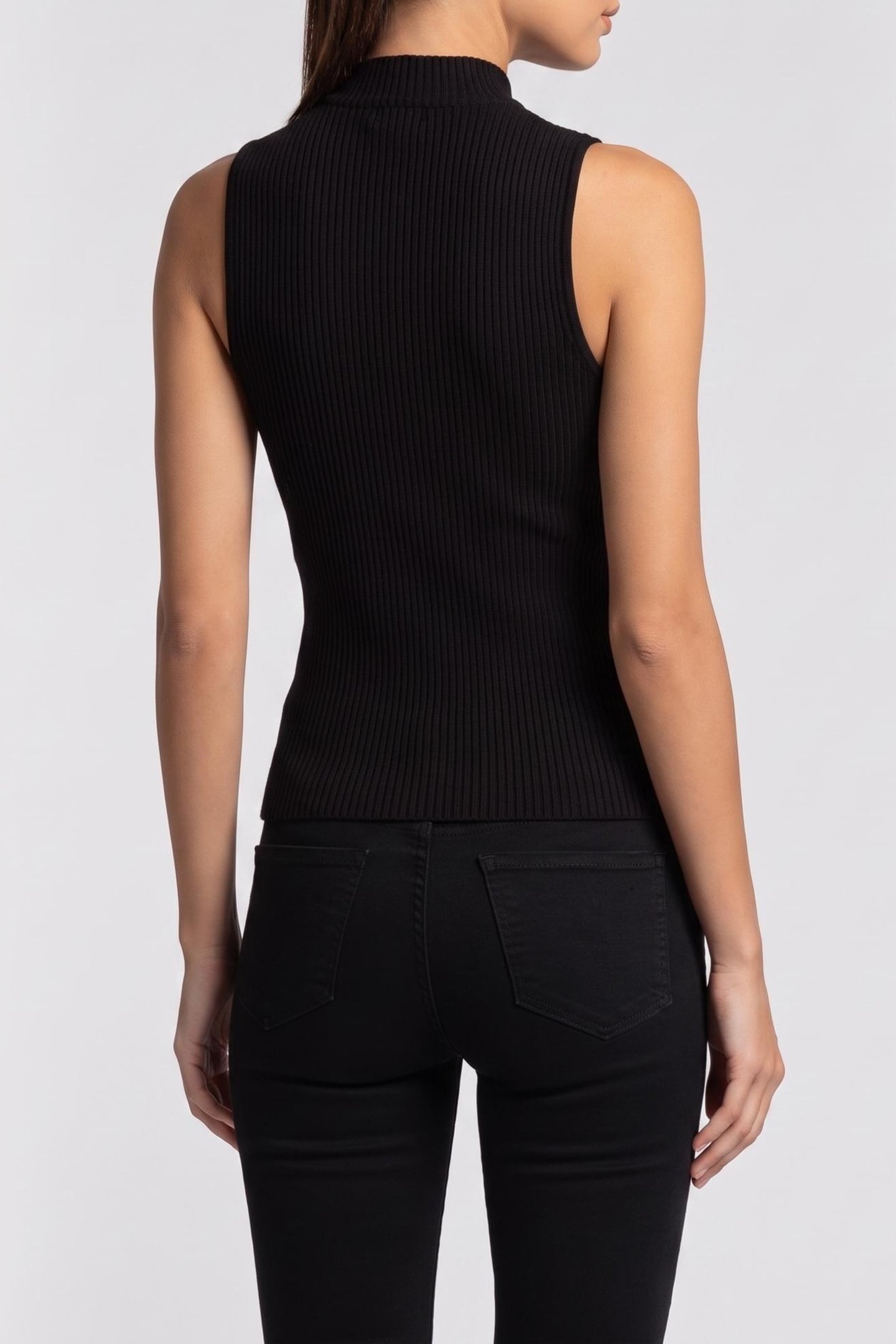 GUESS ECO ROSALIA MOCK NECK SL JET BLACK A996 2