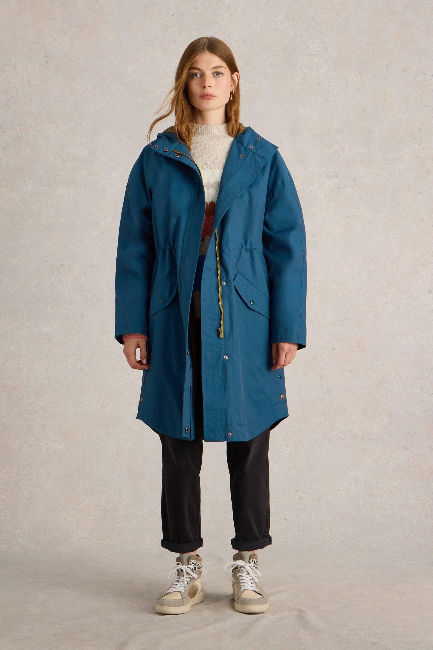 WINNIE WATERPROOF COAT DARK TEAL 1