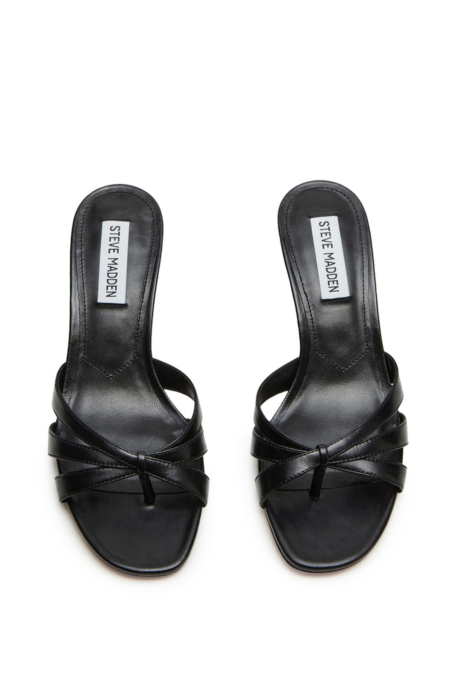 CARY SANDALS BLACK LEATHER 6