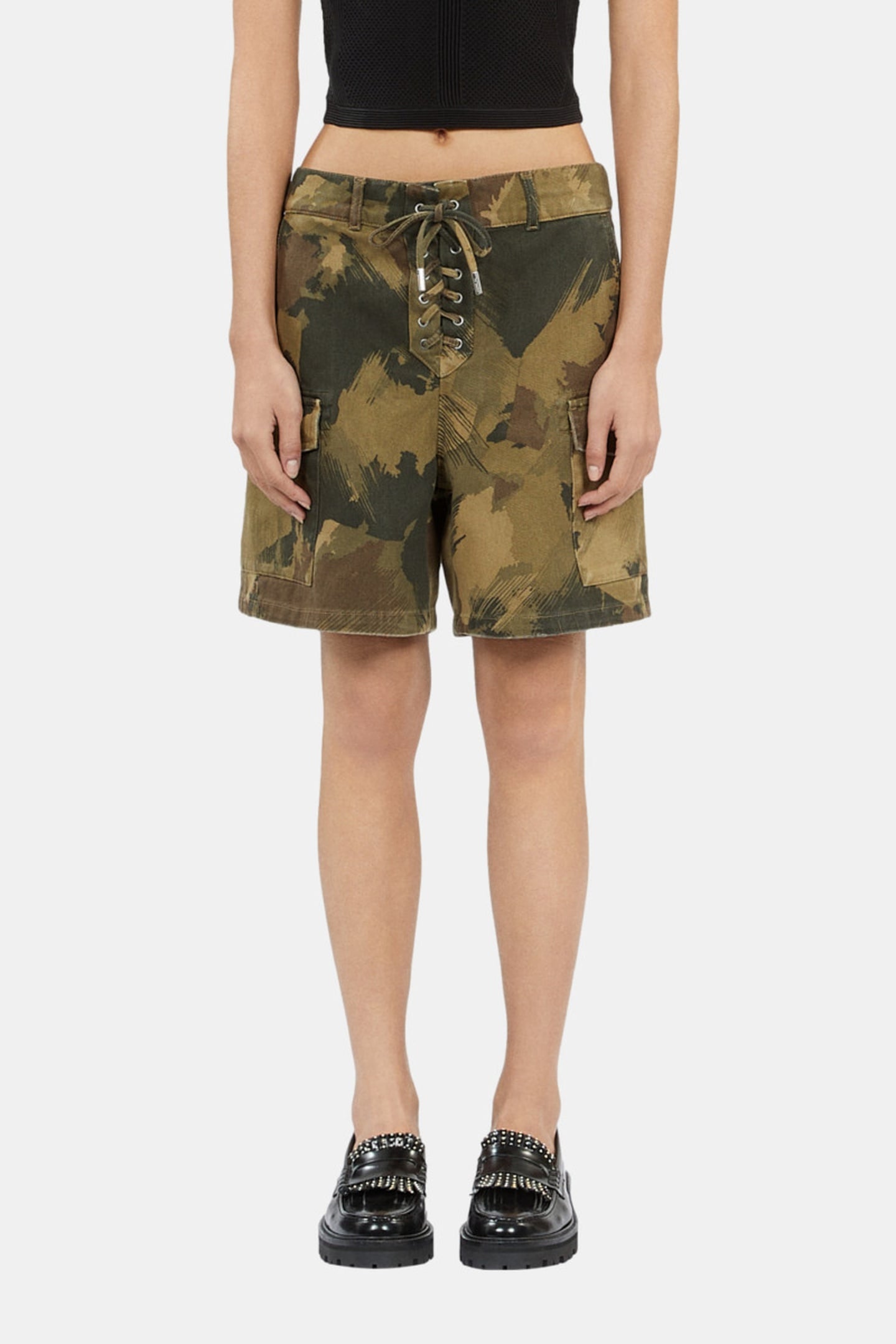 WIDE-LENGTH PLEATED AND LACED SHORTS CAMOUFLAGE_01 1