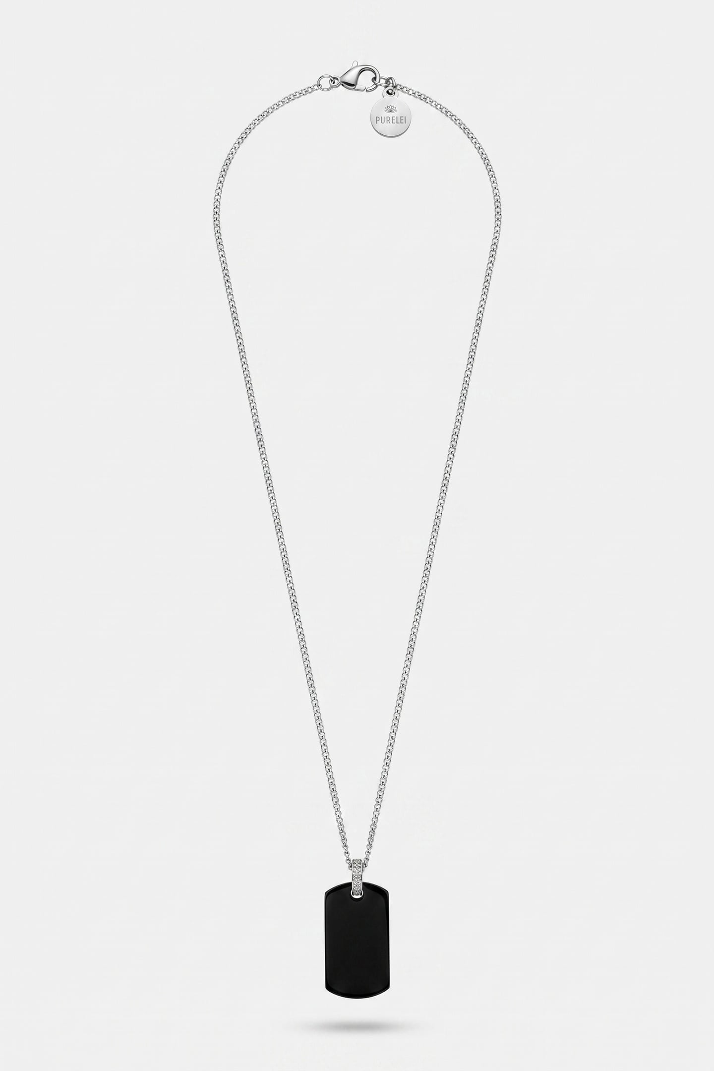 PLATE CHARM KETTE SILVER 3