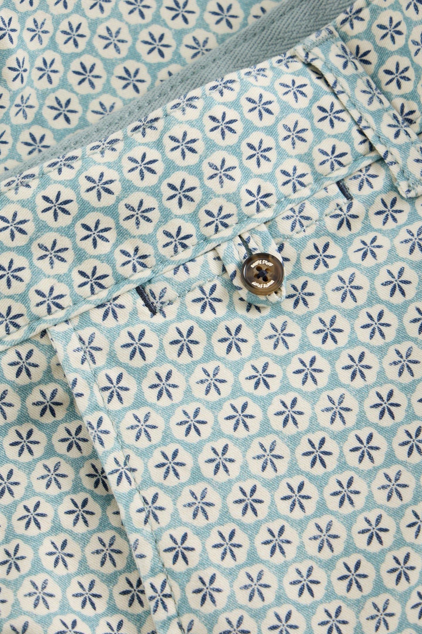 GEO PRINTED CHINO SHORT BLUE PRINT 6