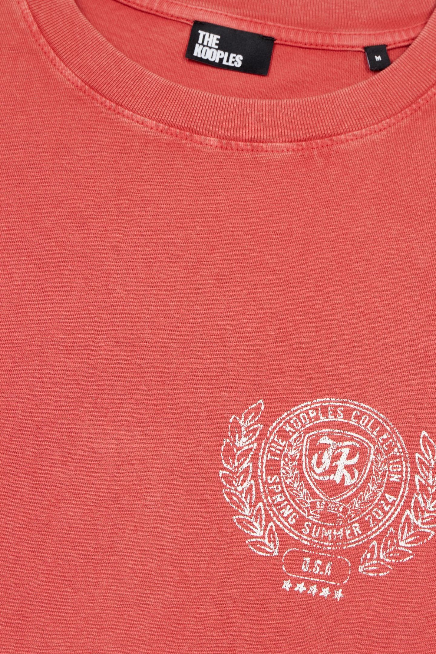 SHORT-SLEEVED PRINT T-SHIRT RED BRIQUE 7