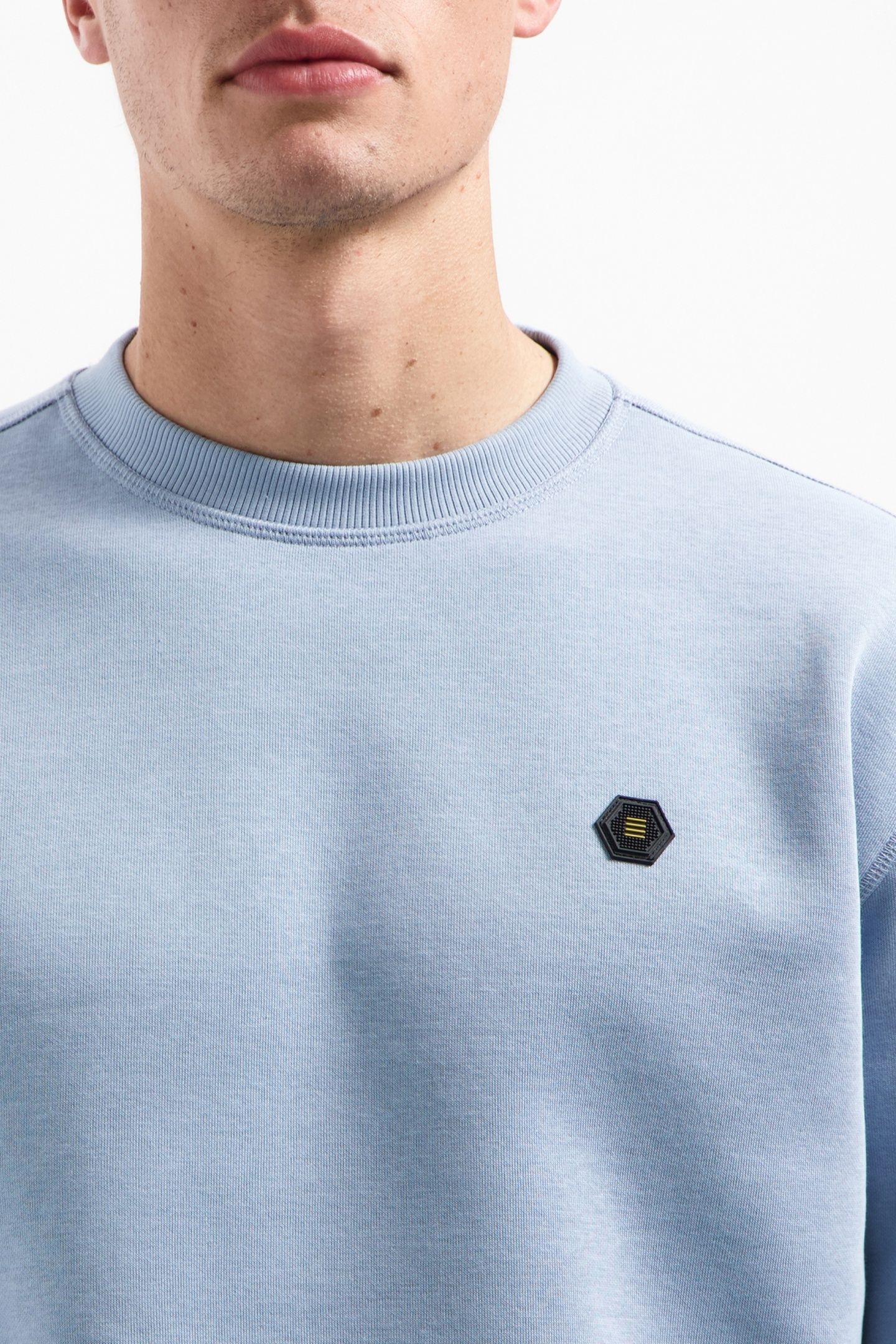 SWEATER CREWNECK BRUSHED INSIDE DUSTY BLUE 7