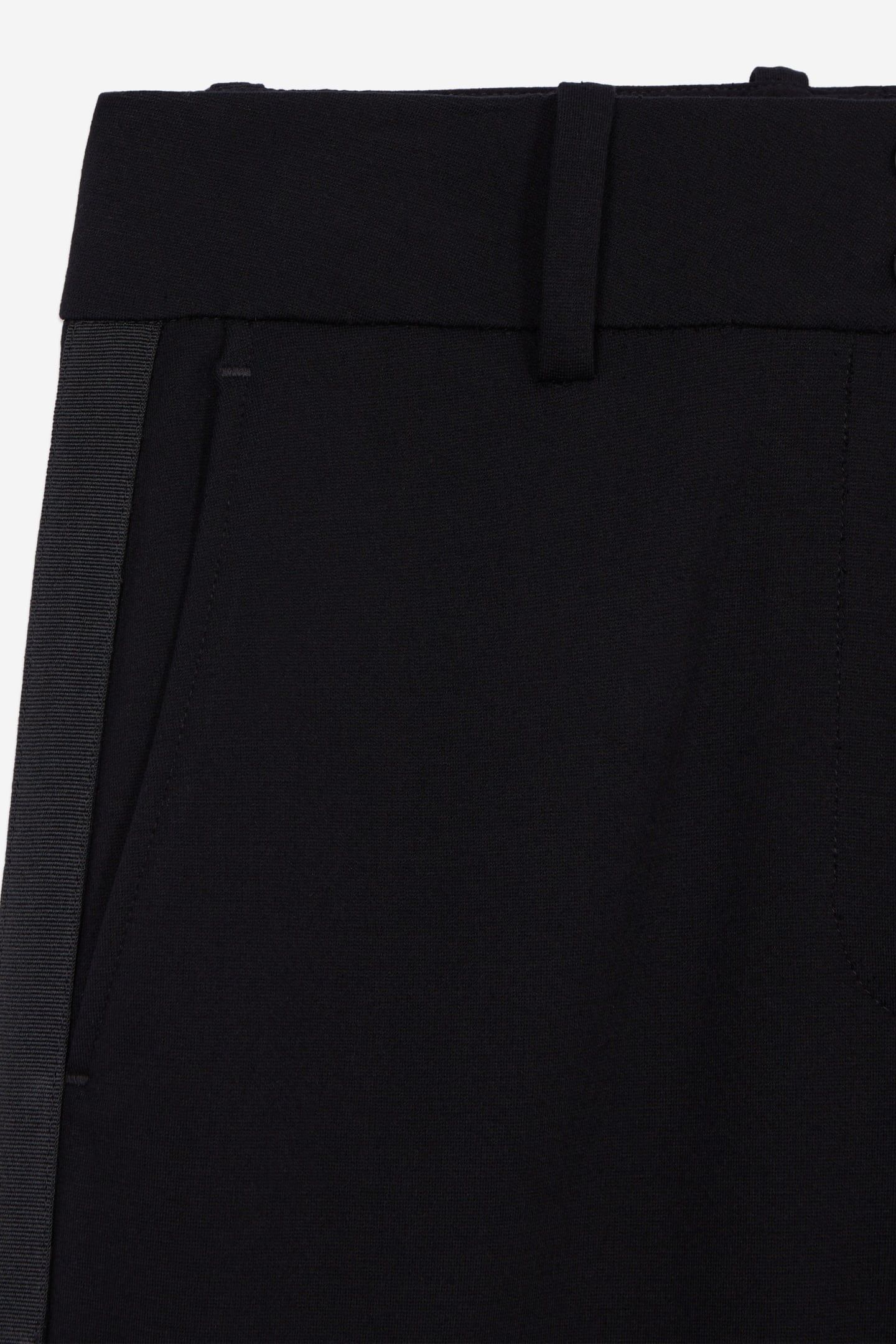 STRAIGHT-LEG TROUSERS WITH SIDE STRIPE DETAIL BLACK 7