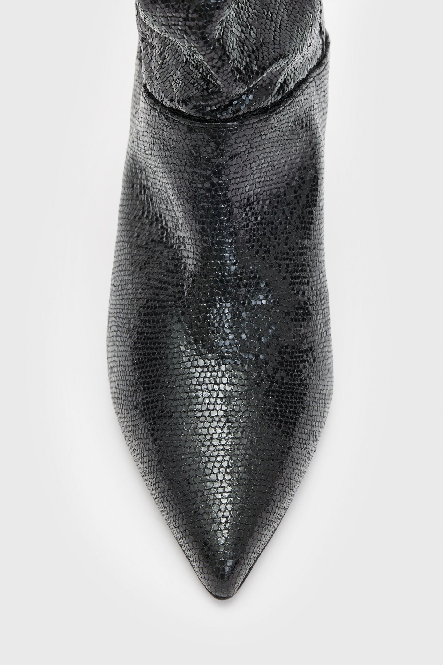 ORLANA SHIMMER BOOT METALLIC BLACK 6