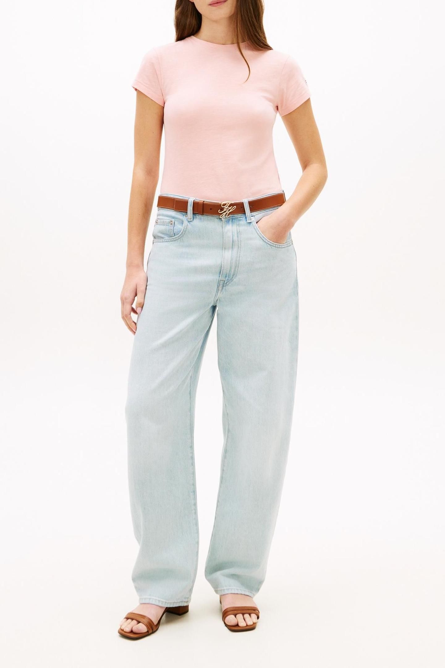 CO SLUB SLIM SS TEE SOFT ROSE 1